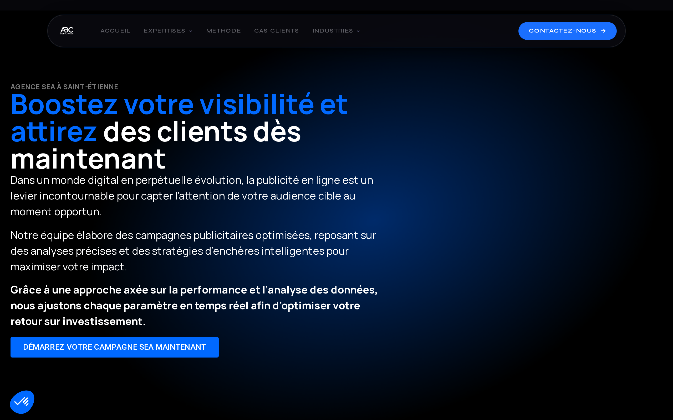 Aperçu du site ABC Digital Touch
