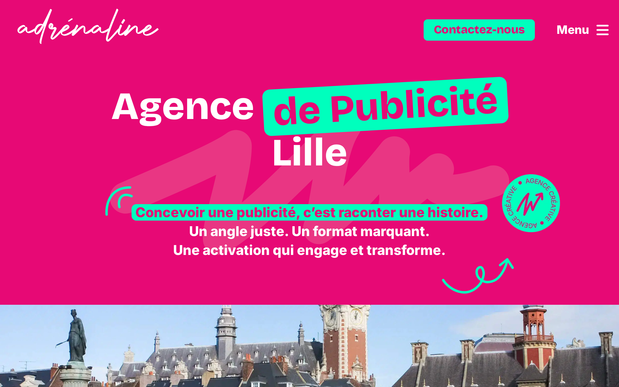 Aperçu du site Adrénaline