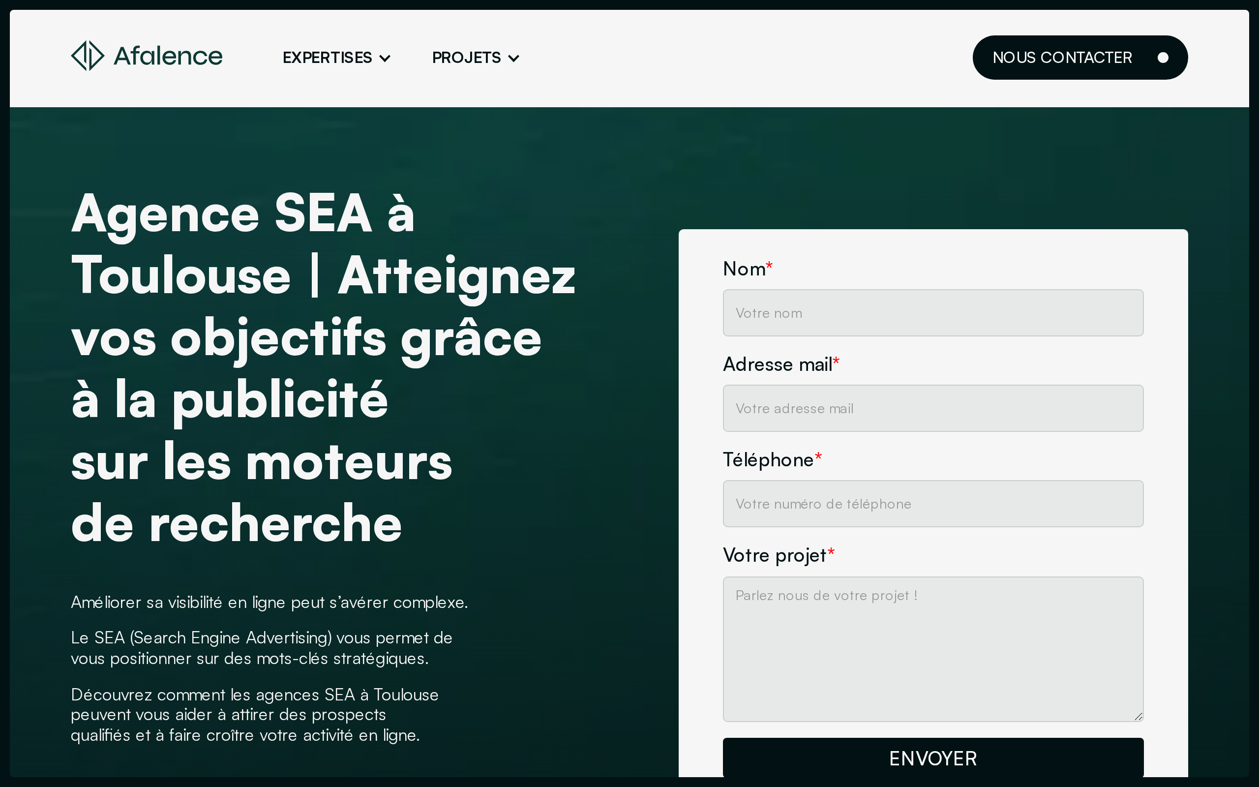 Aperçu du site Afalence
