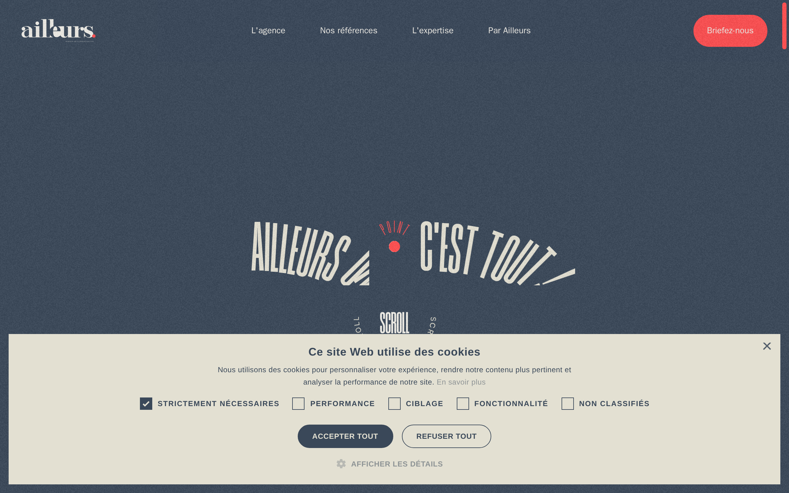 Aperçu du site Ailleurs