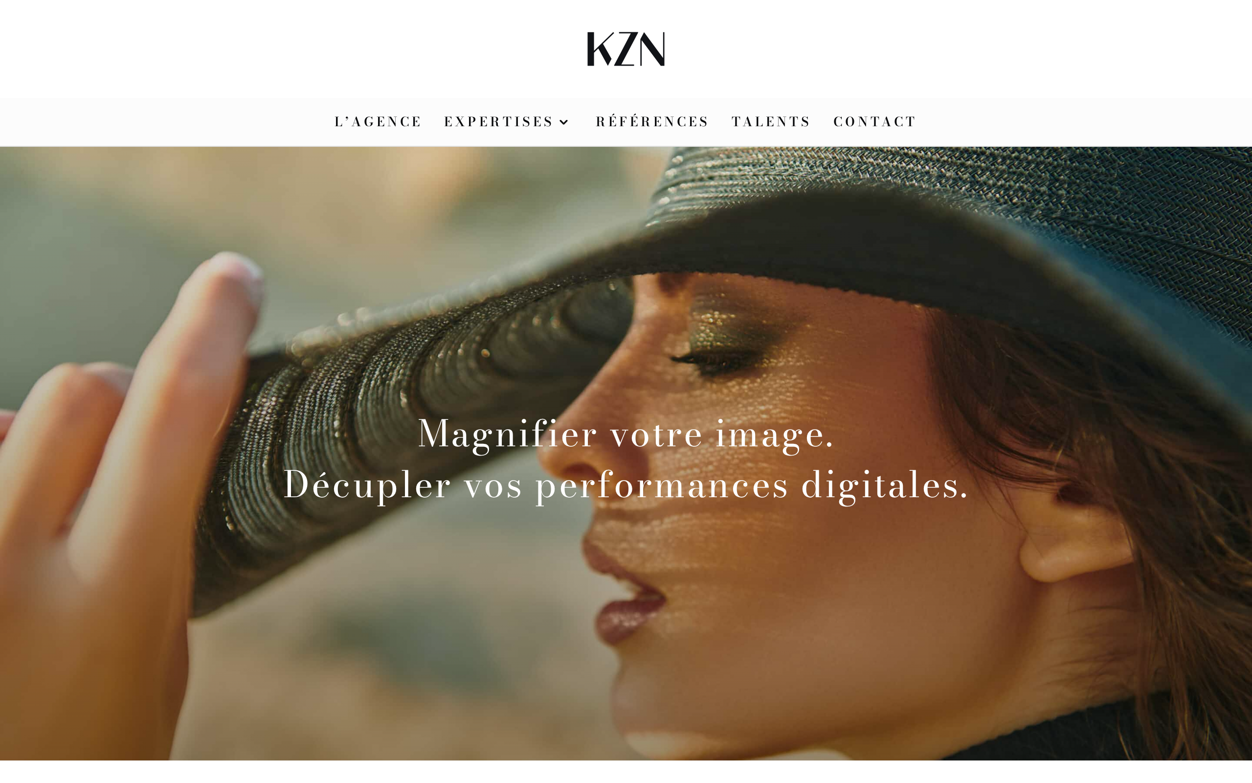 Aperçu du site Agence KZN
