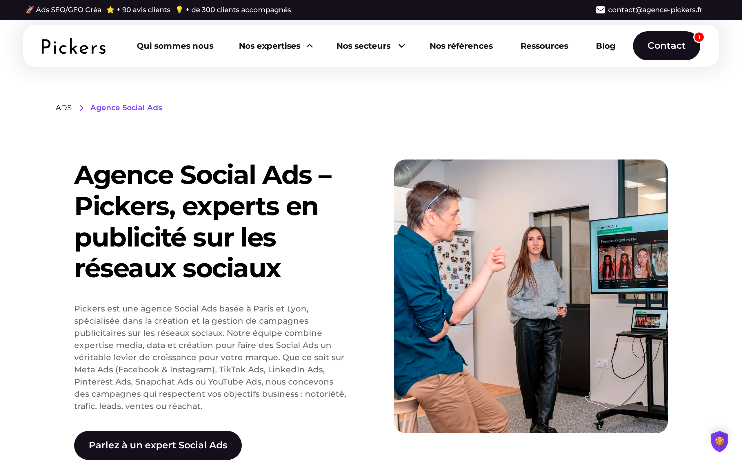 Aperçu du site Pickers