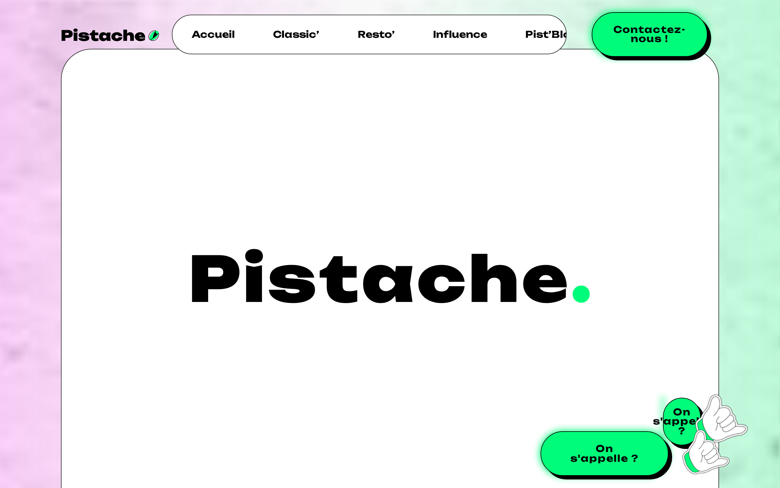 Aperçu du site Pistache