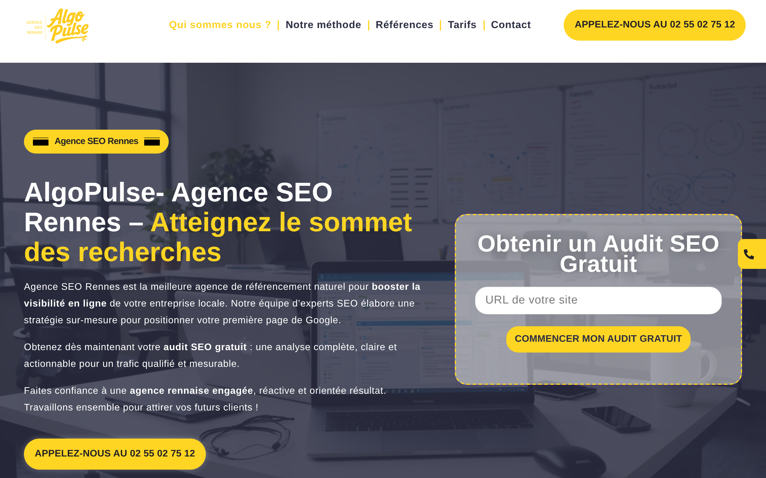 Aperçu du site AlgoPulse