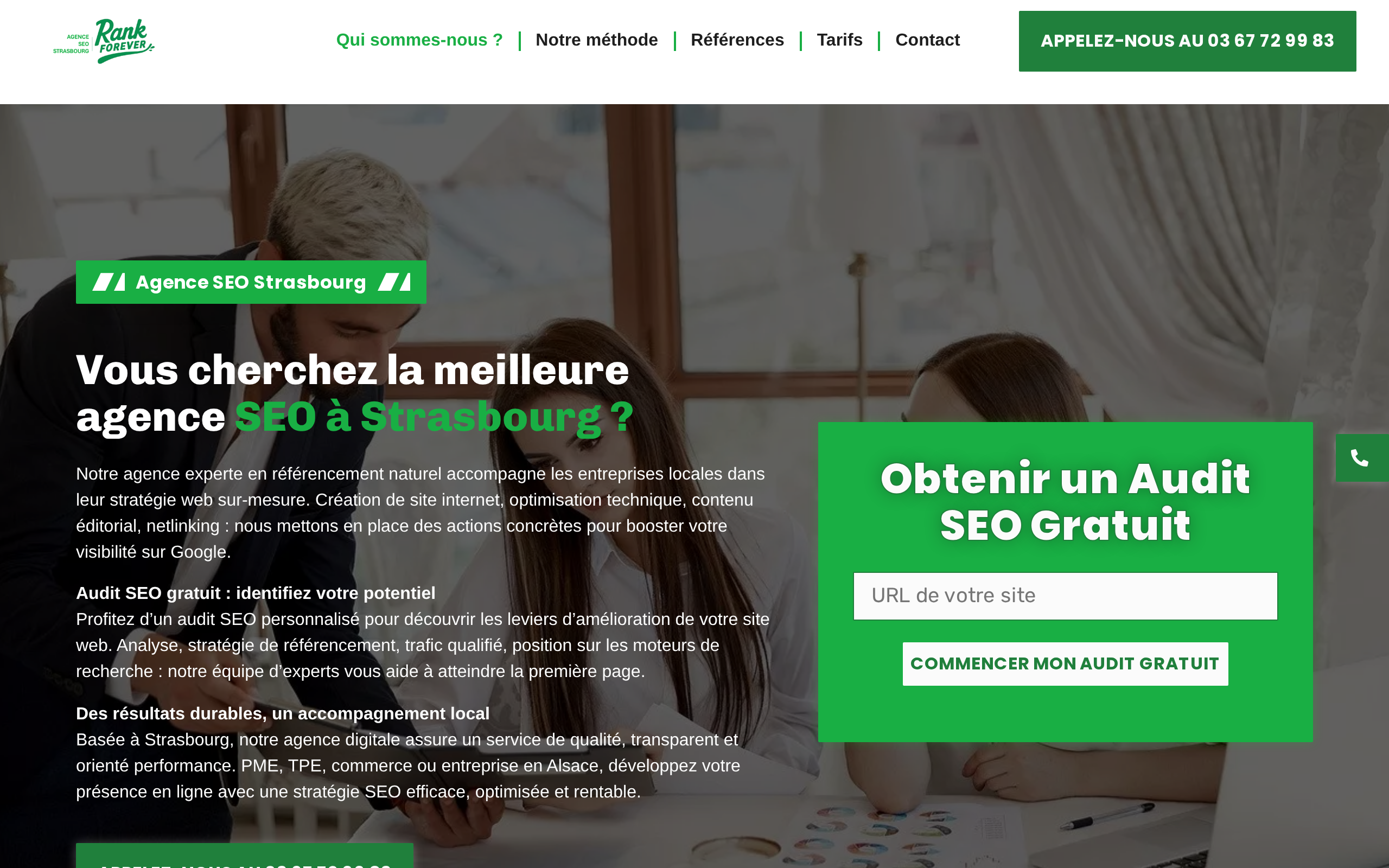 Aperçu du site Agence SEO Strasbourg