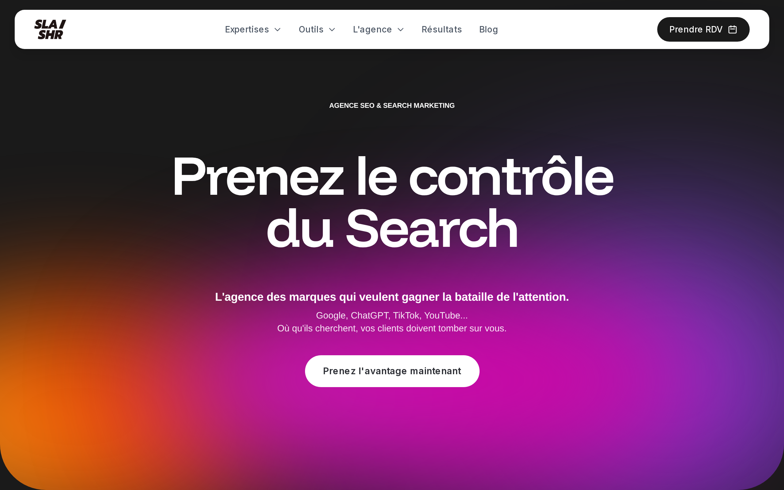 Aperçu du site Slashr