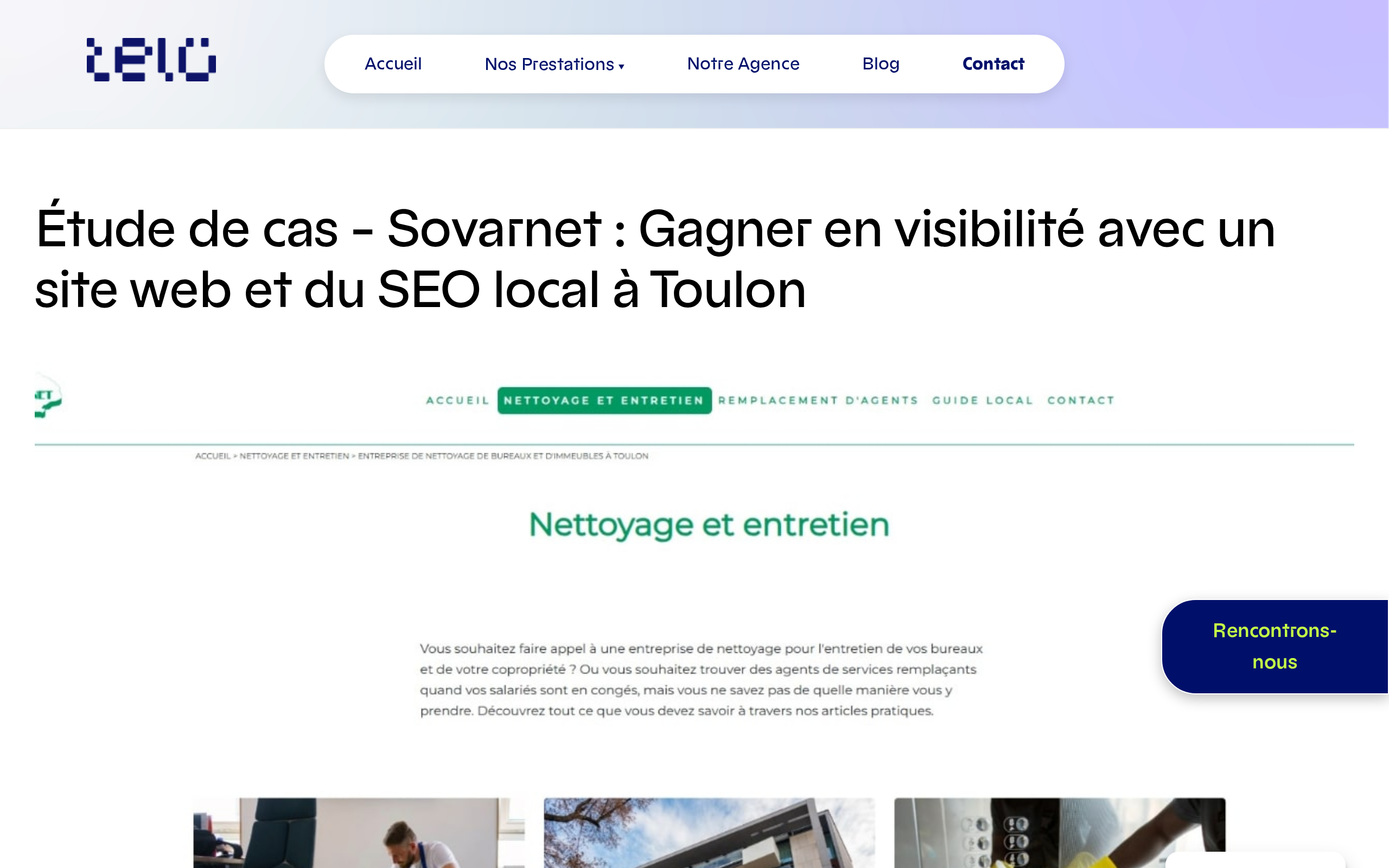 Aperçu du site Agence Telo