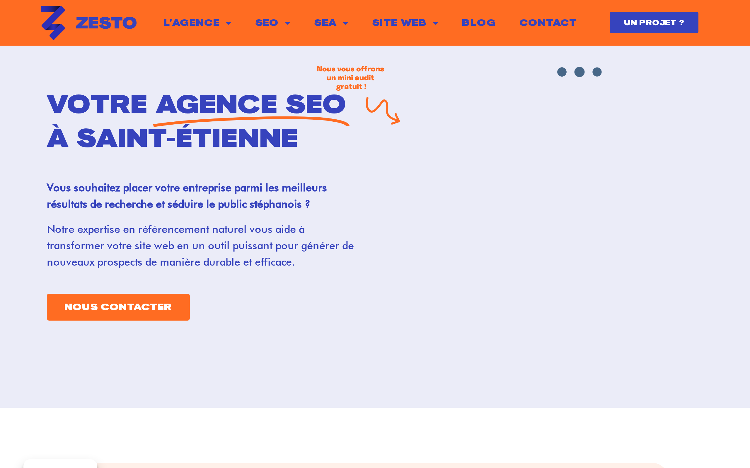Aperçu du site Zesto