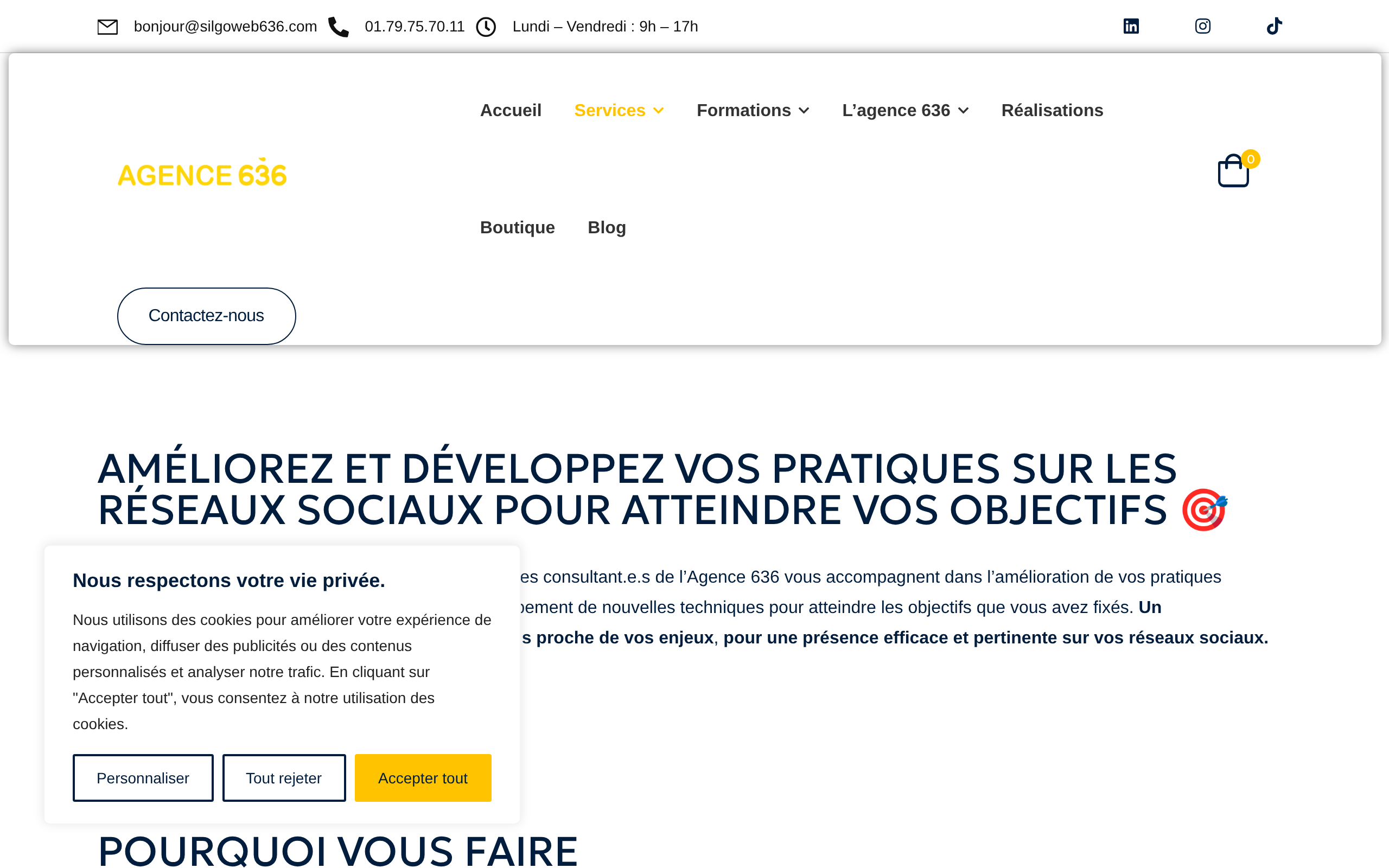 Aperçu du site Agence 636