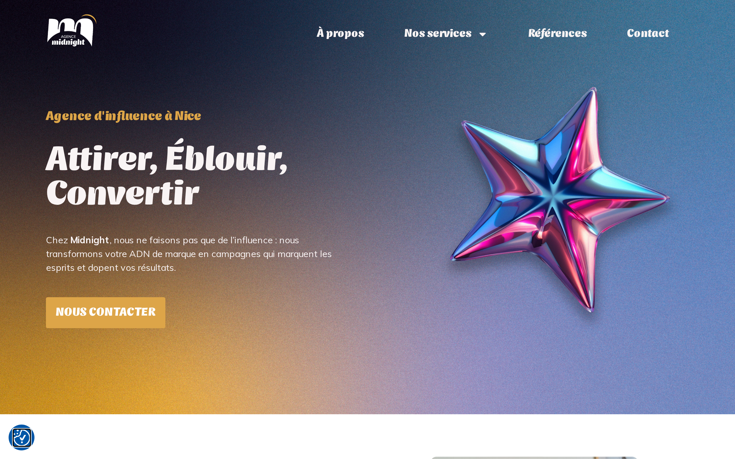 Aperçu du site Midnight