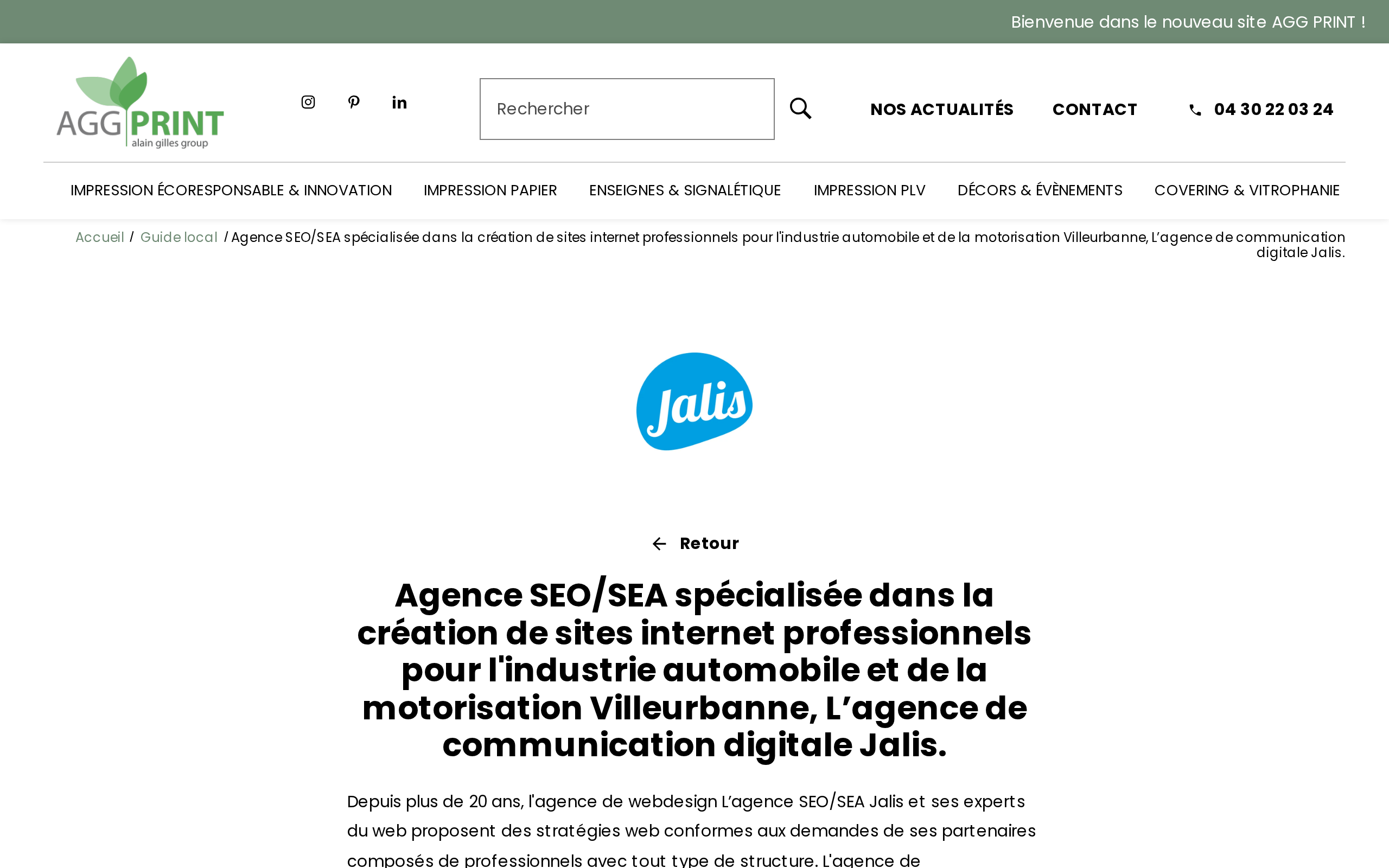 Aperçu du site Jalis