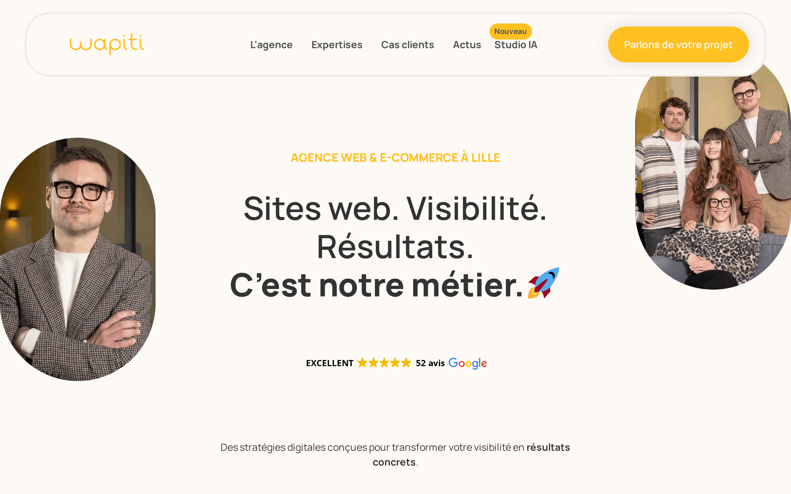 Aperçu du site Wapiti Agency