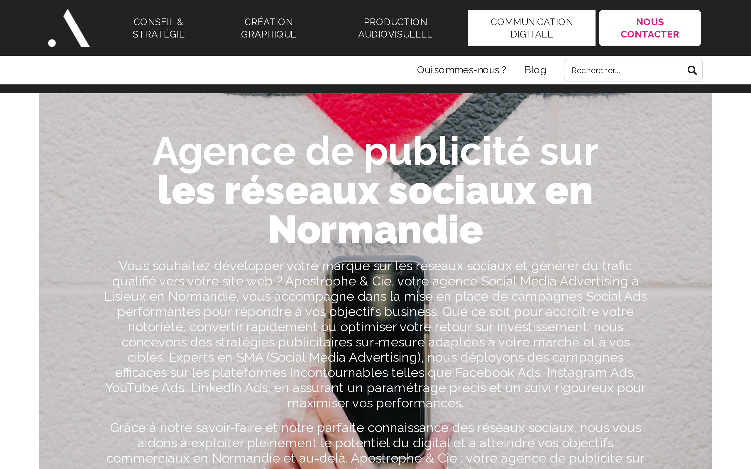 Aperçu du site Apostrophe & Cie