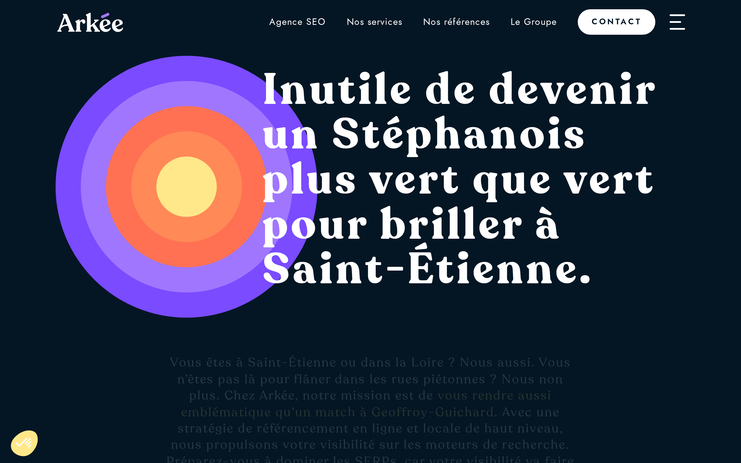 Aperçu du site Arkée