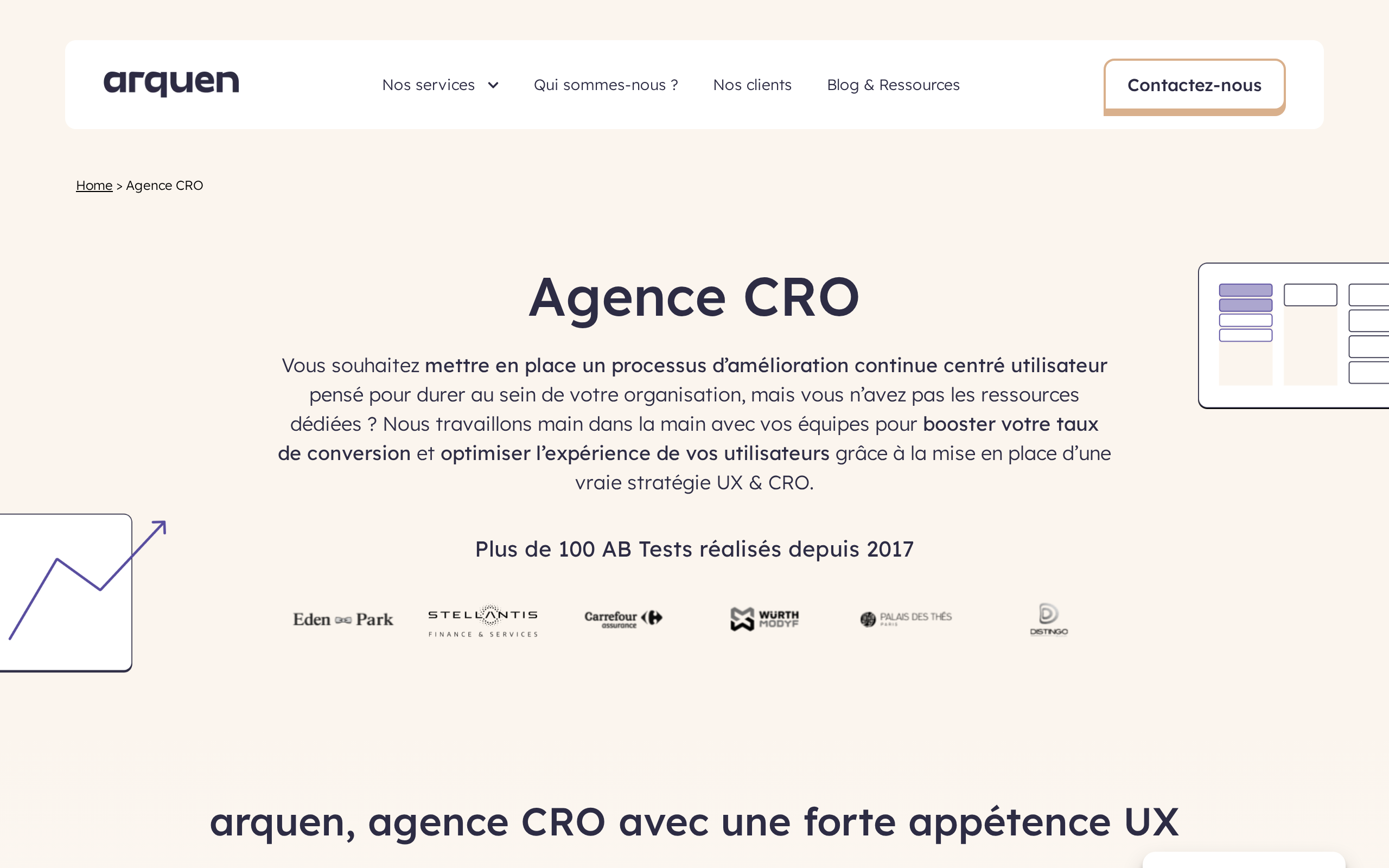 Aperçu du site Arquen