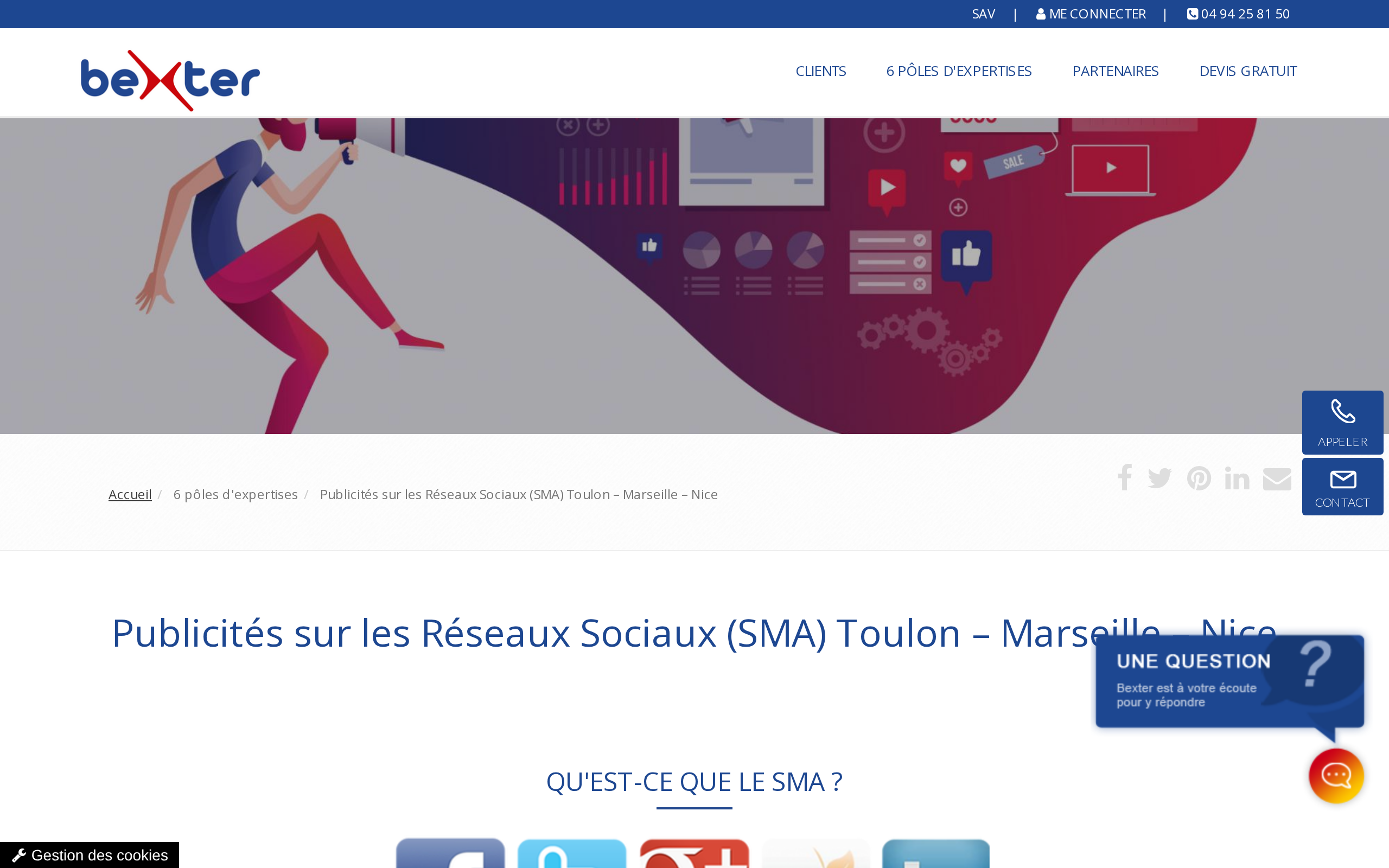 Aperçu du site BEXTER