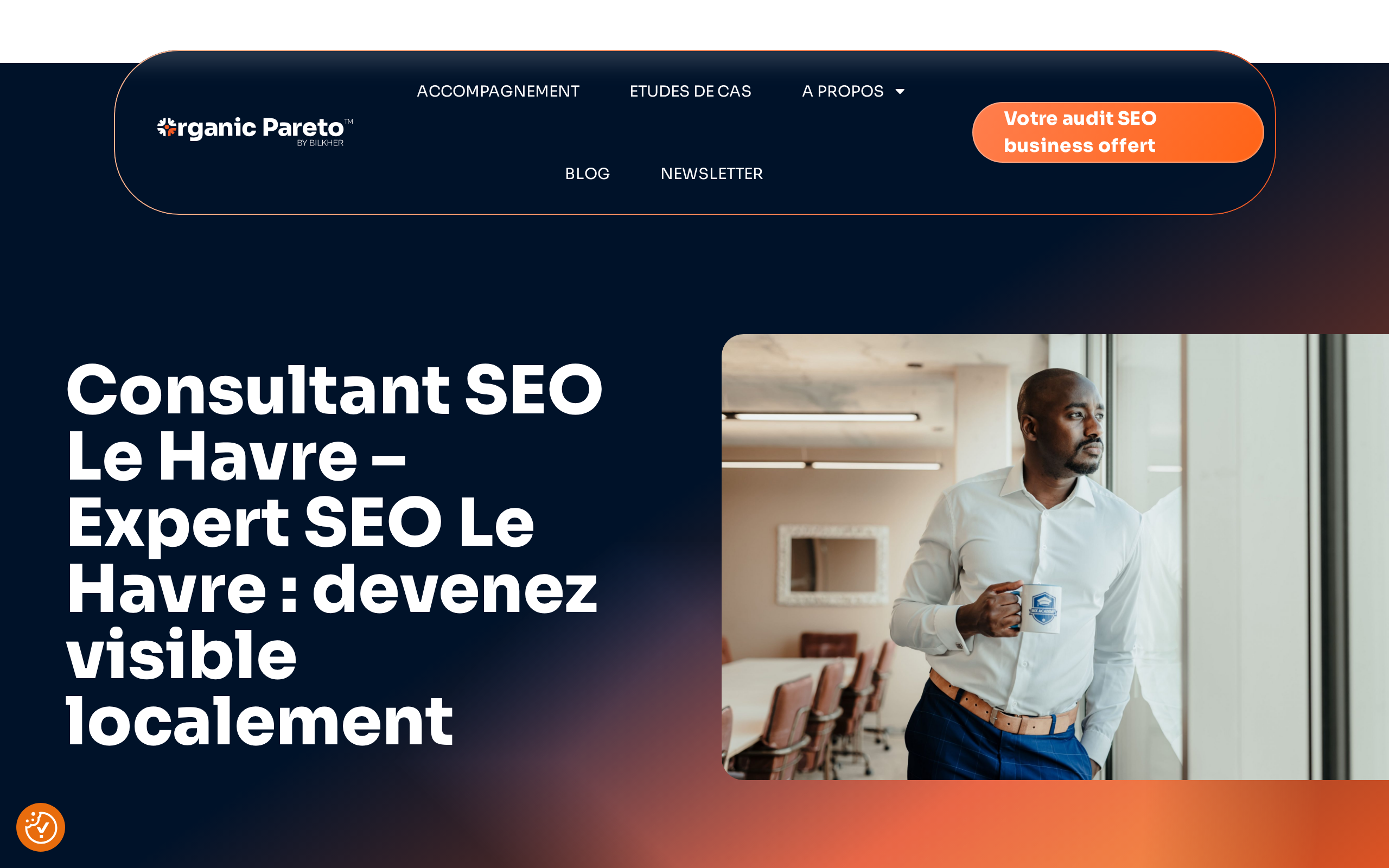 Aperçu du site Organic Pareto