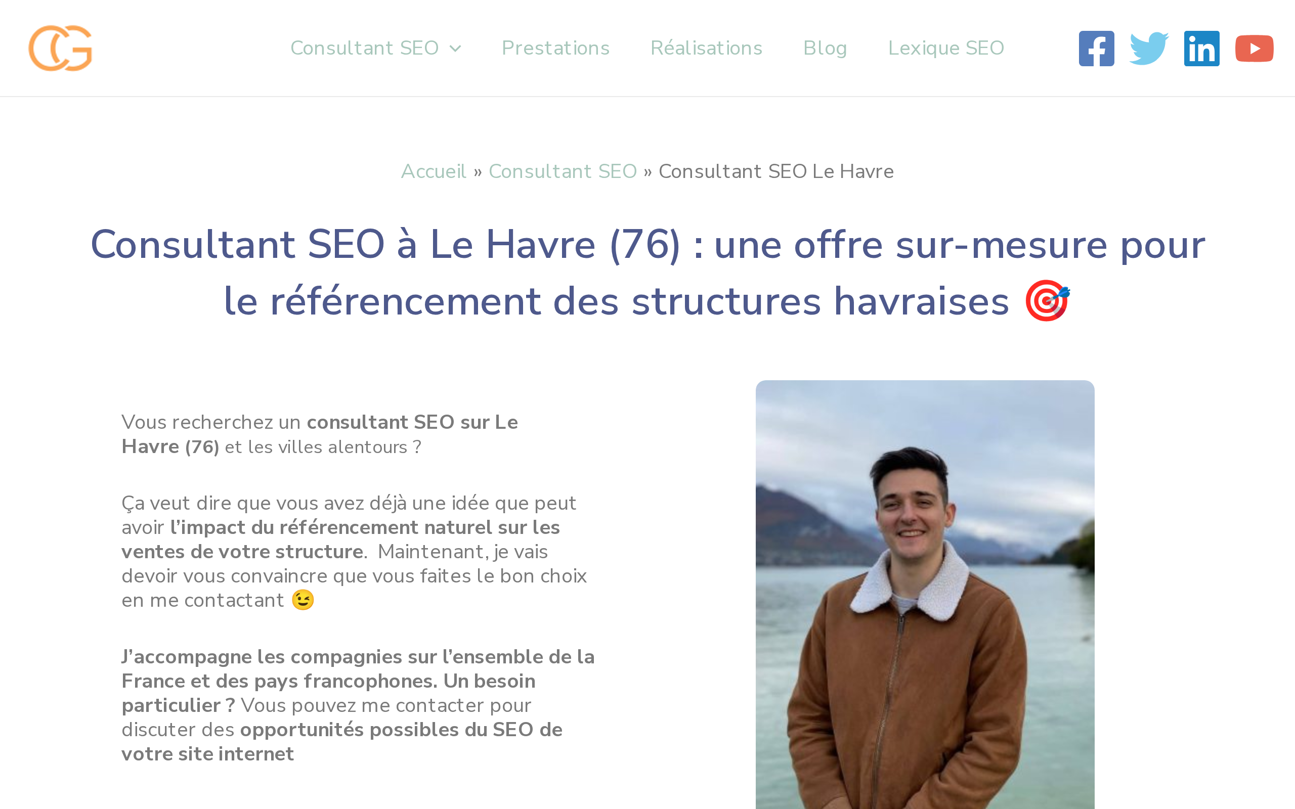 Aperçu du site Clément Gillet