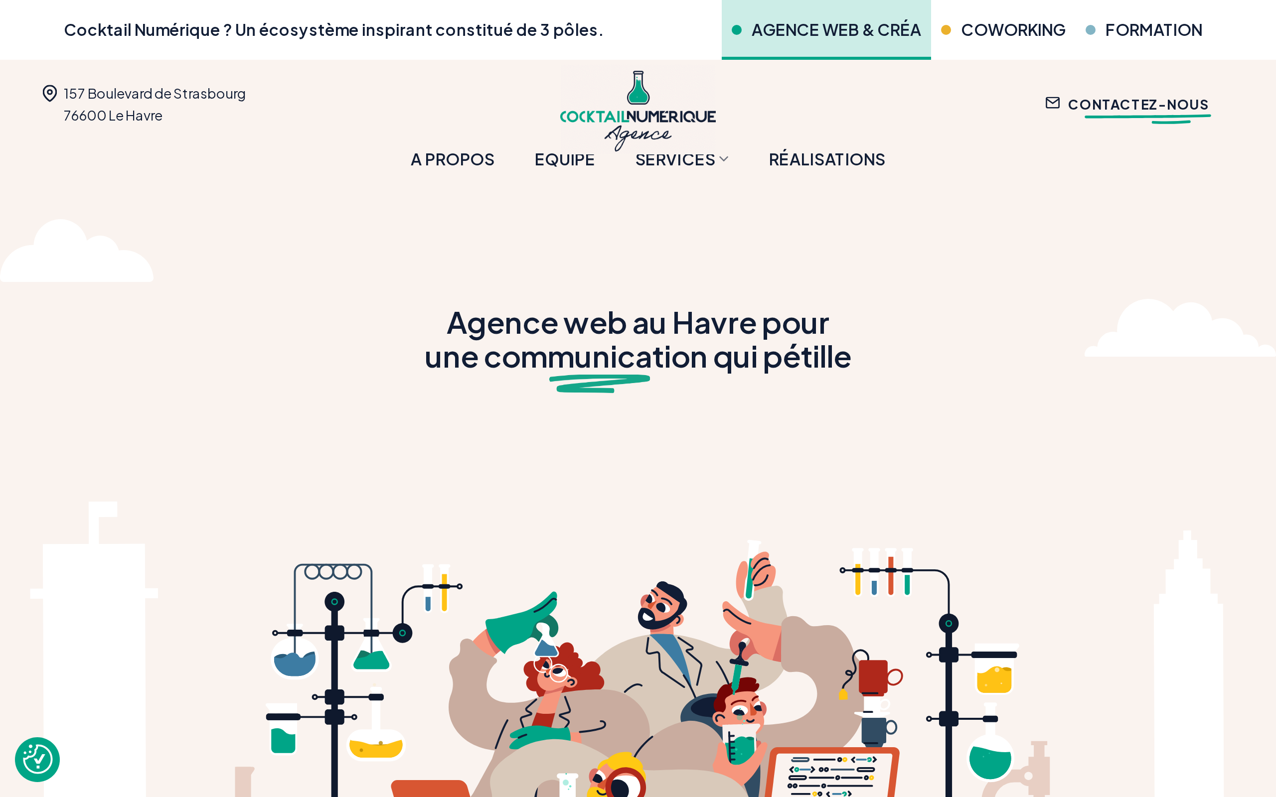 Aperçu du site Cocktail Numérique