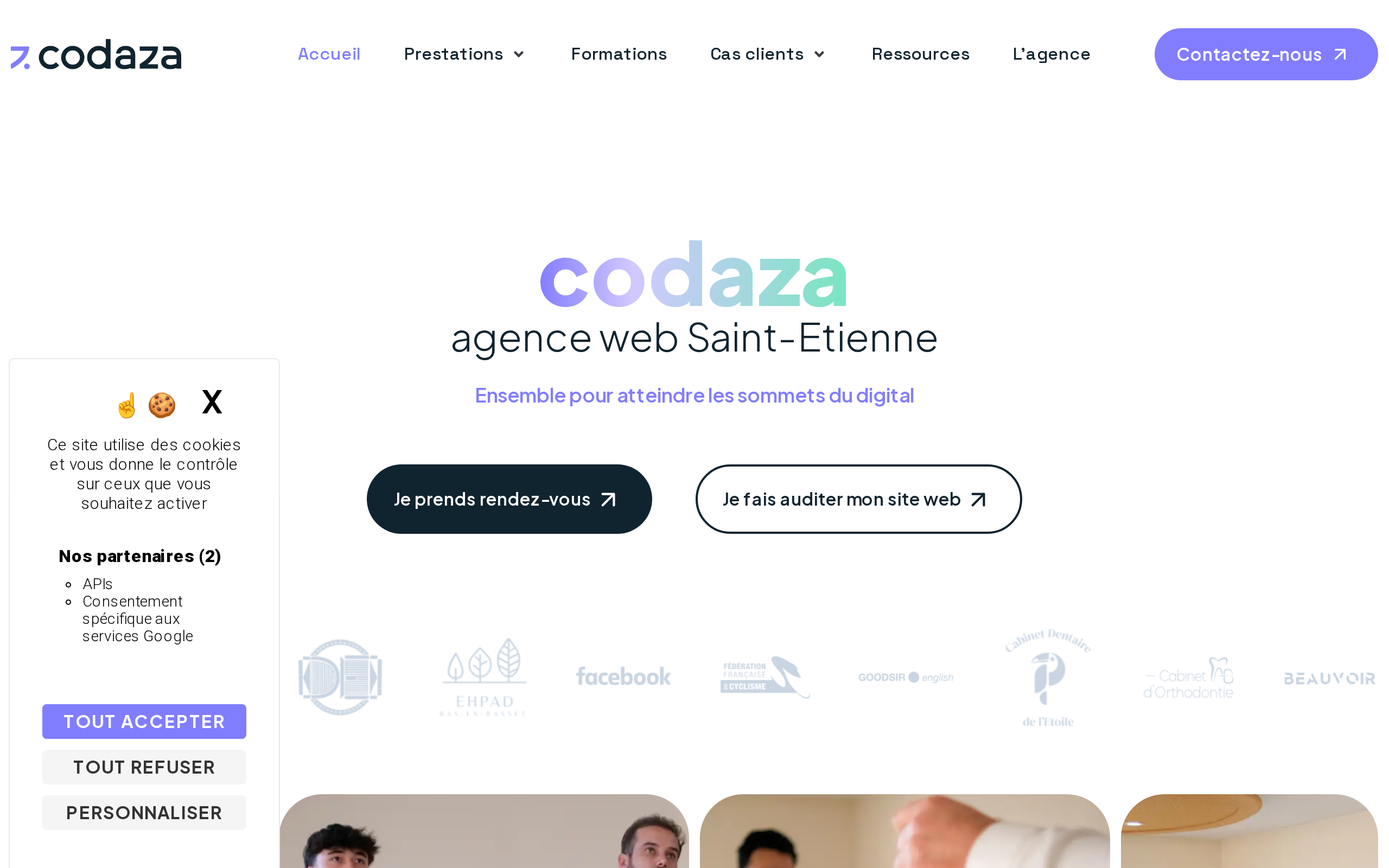 Aperçu du site Codaza