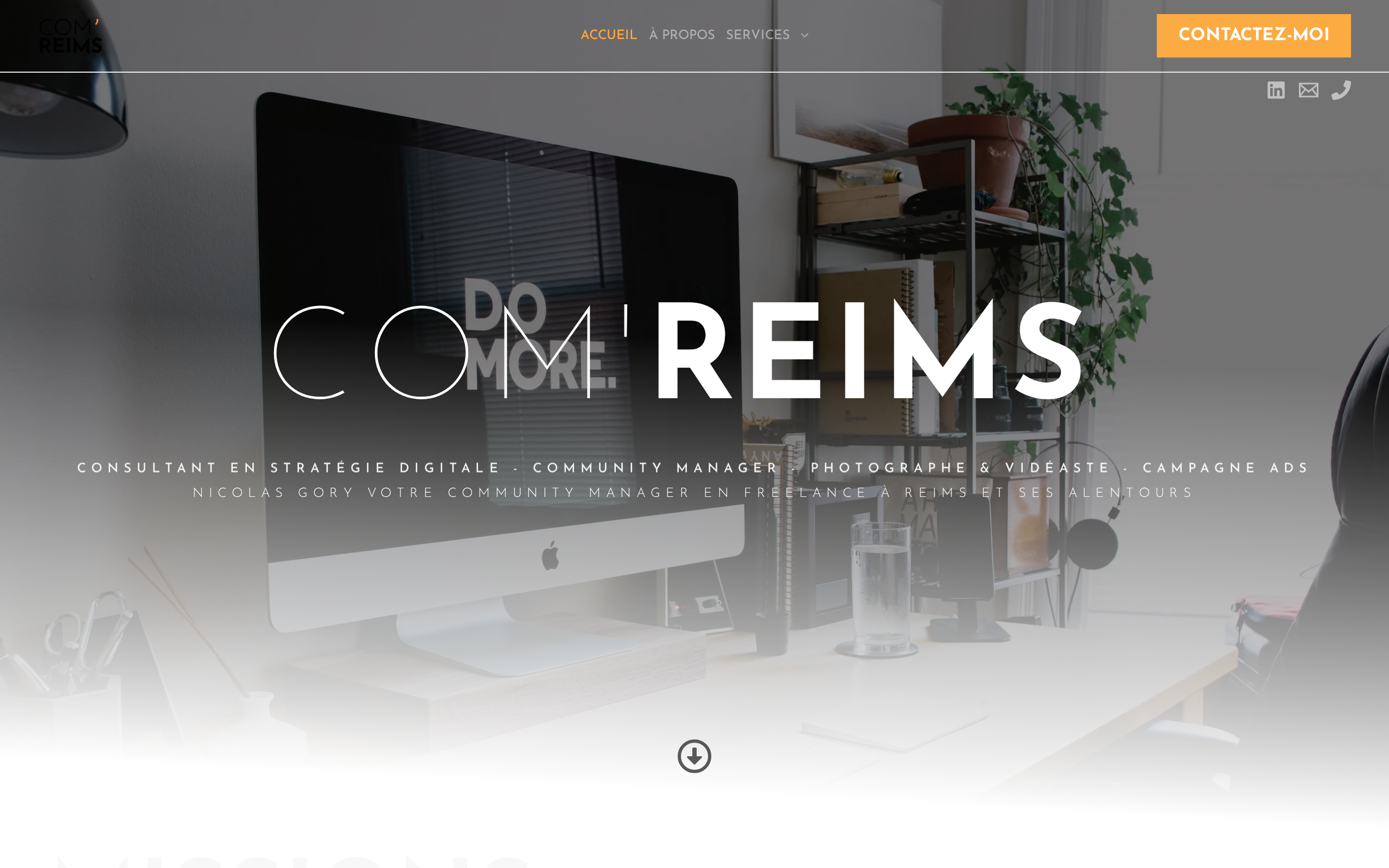 Aperçu du site Com'Reims