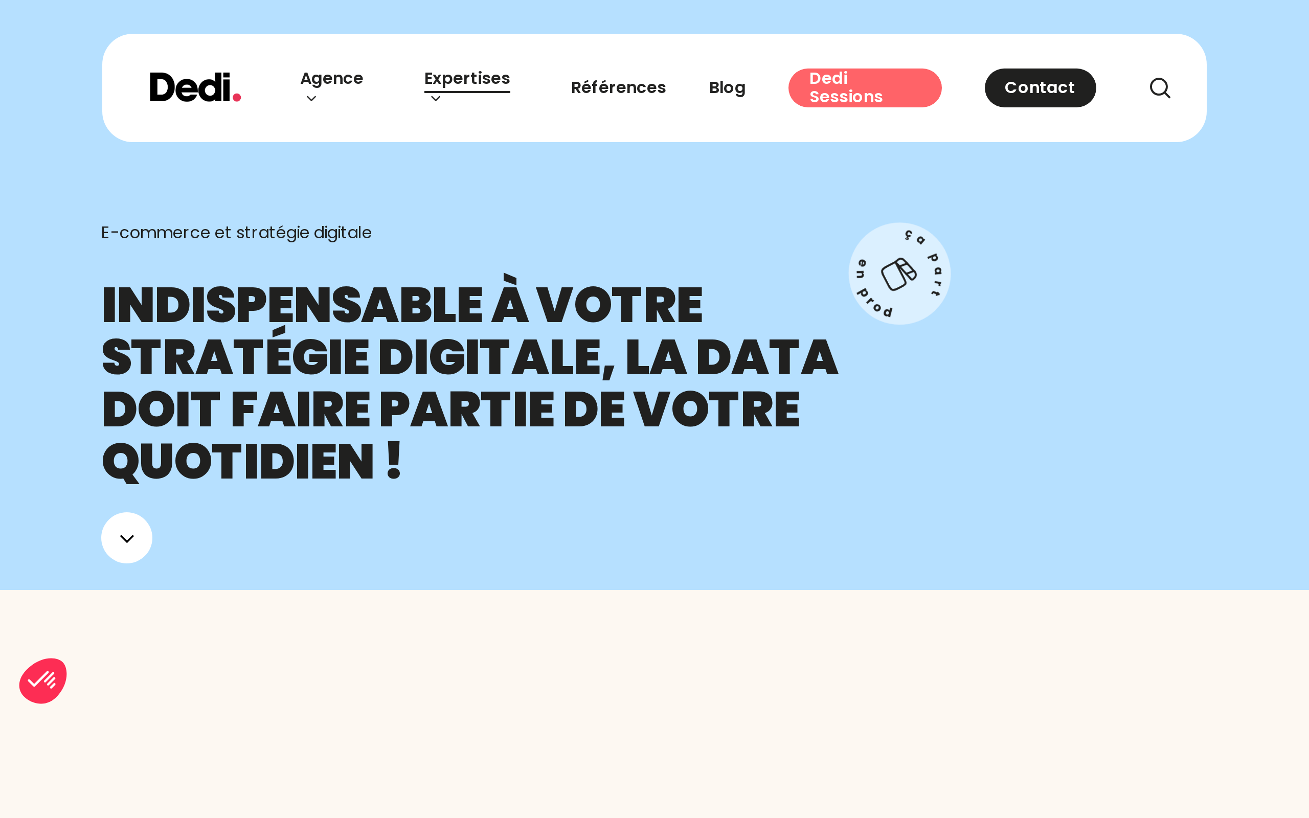 Aperçu du site Dedi Agency