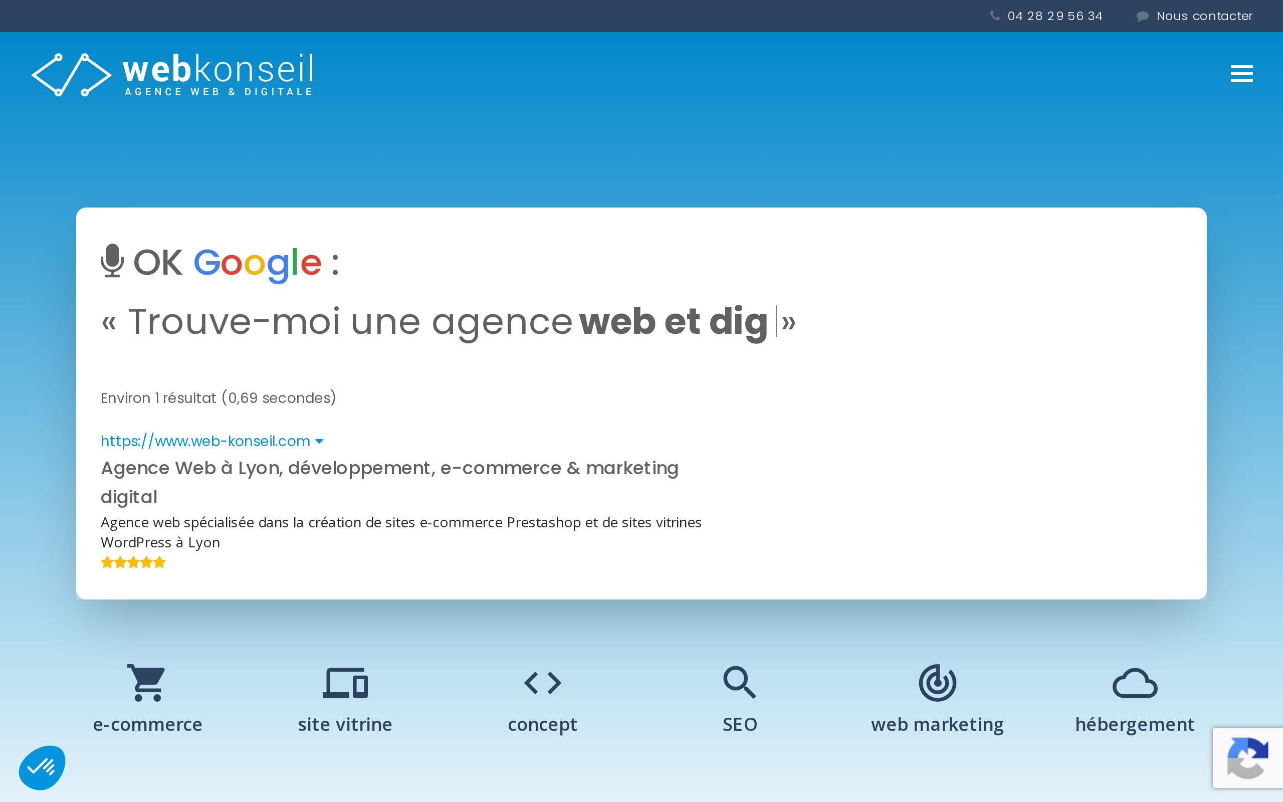 Aperçu du site Web-Konseil