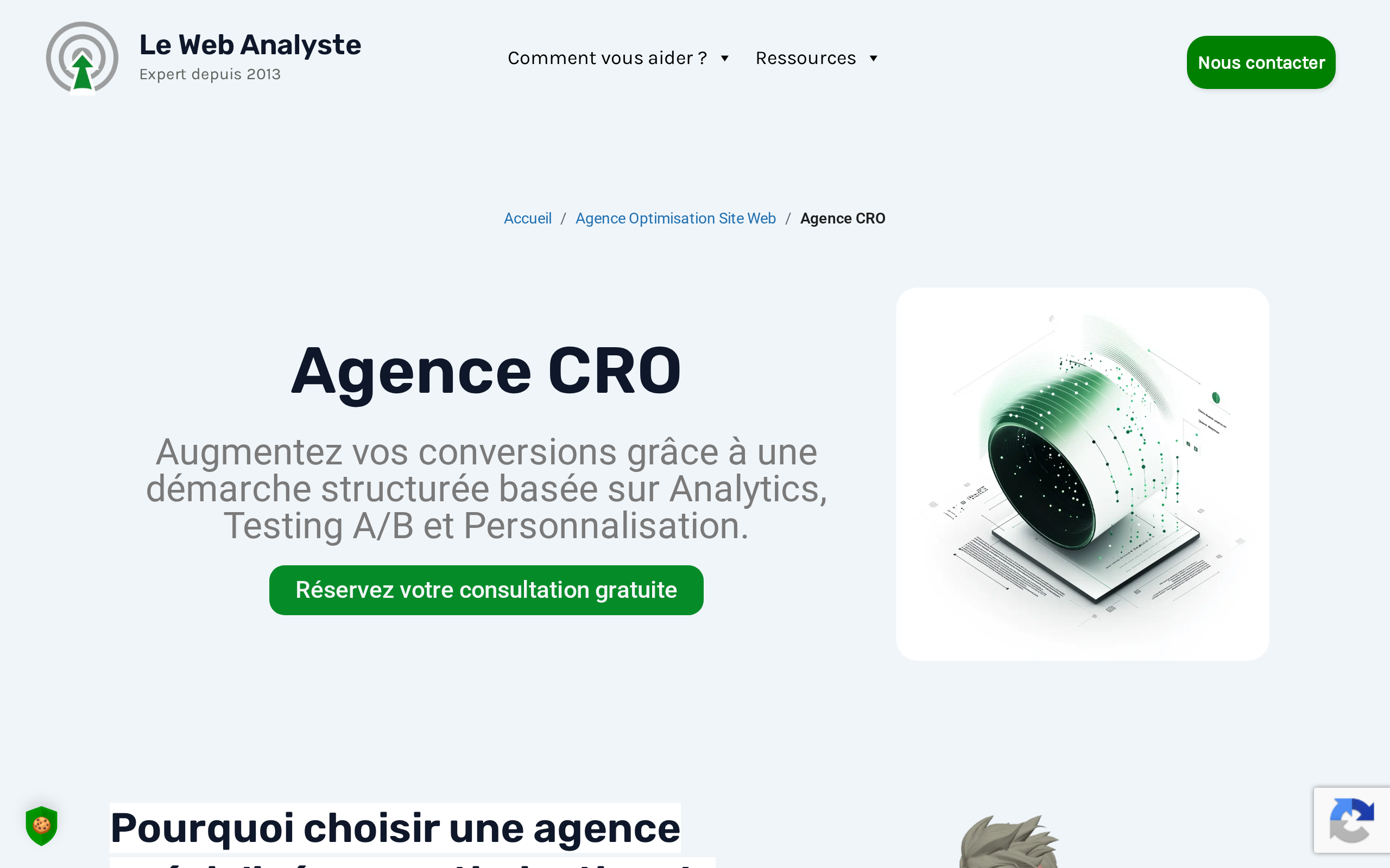 Aperçu du site Le Web Analyste