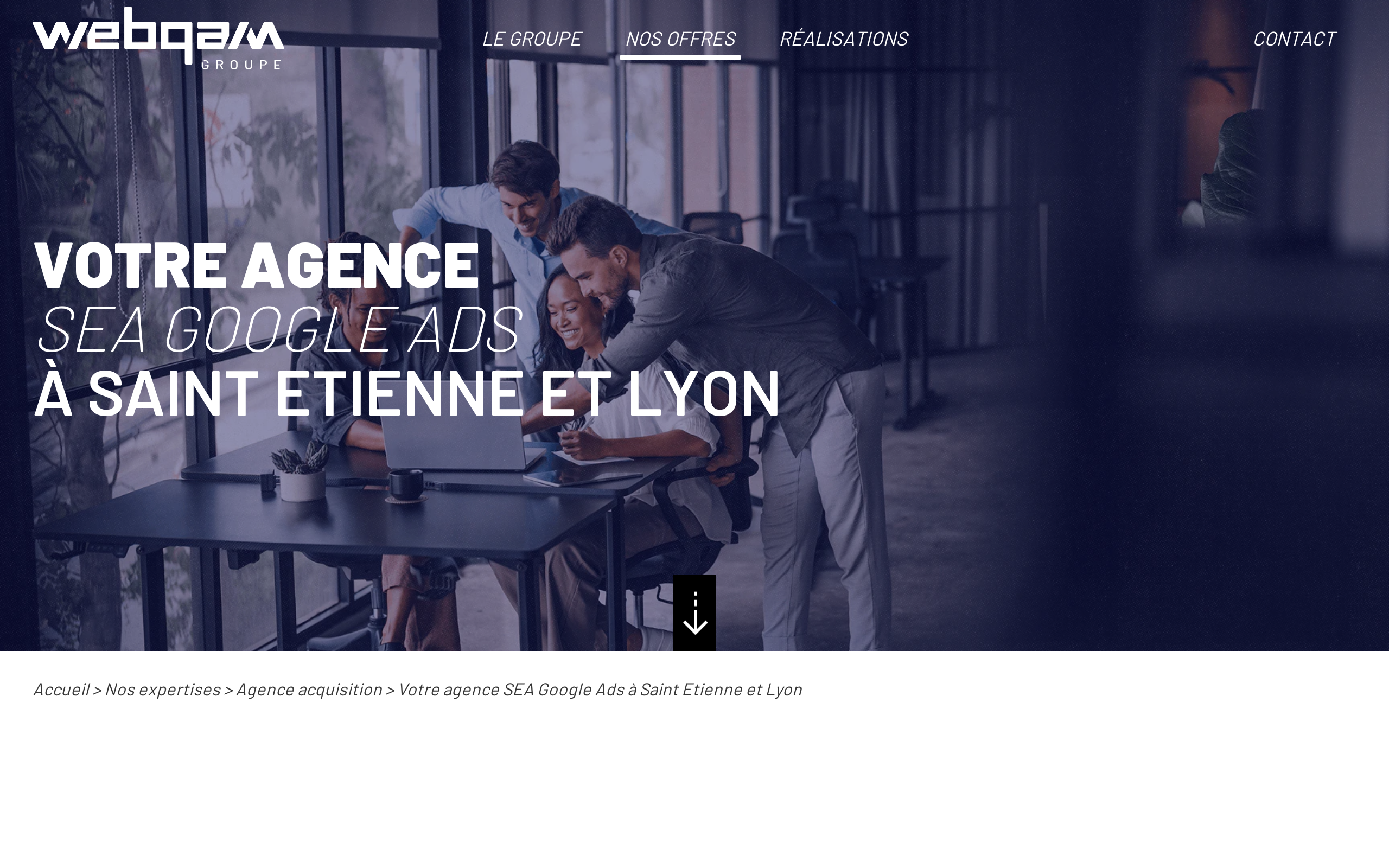Aperçu du site WEBQAM
