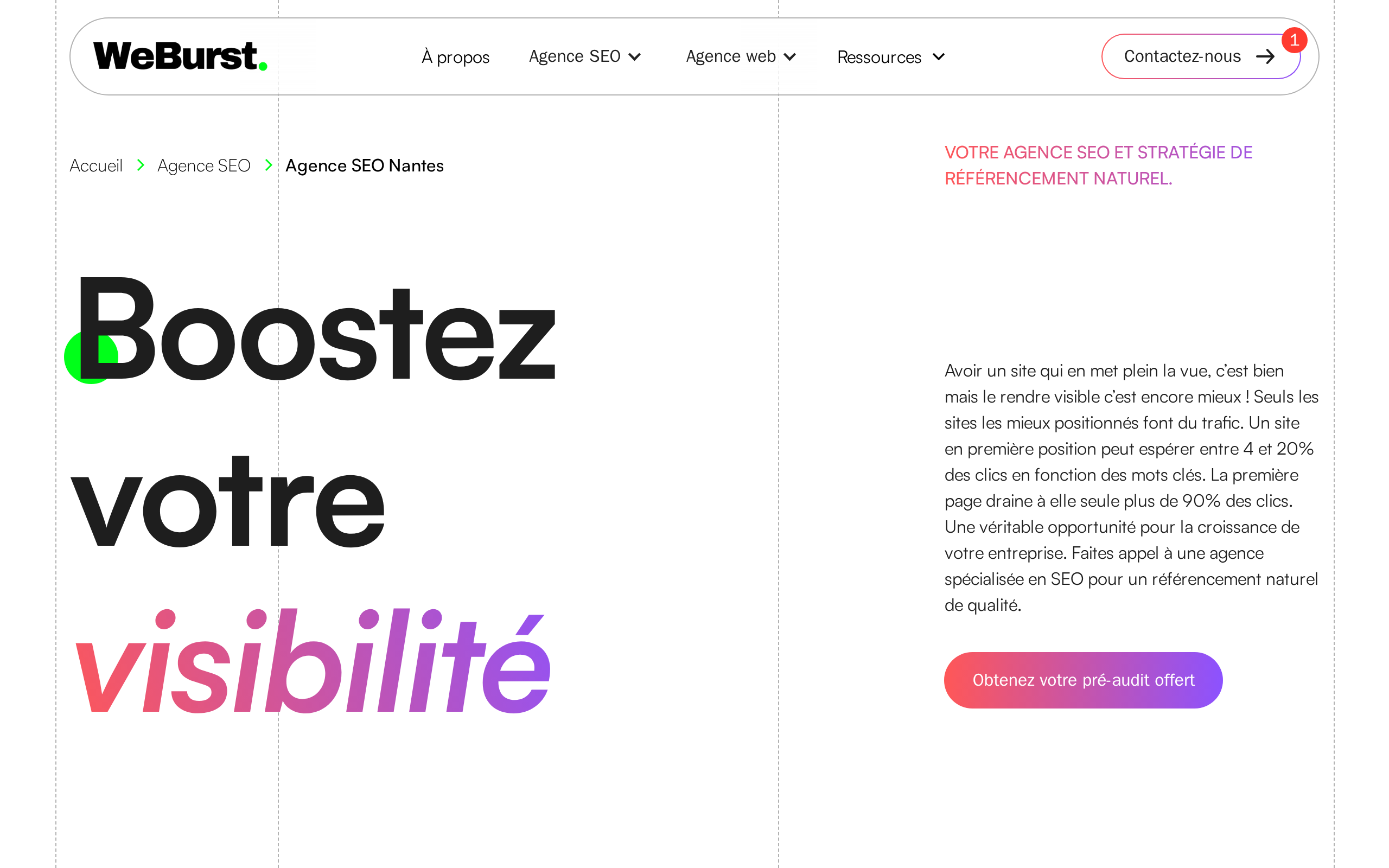 Aperçu du site WeBurst