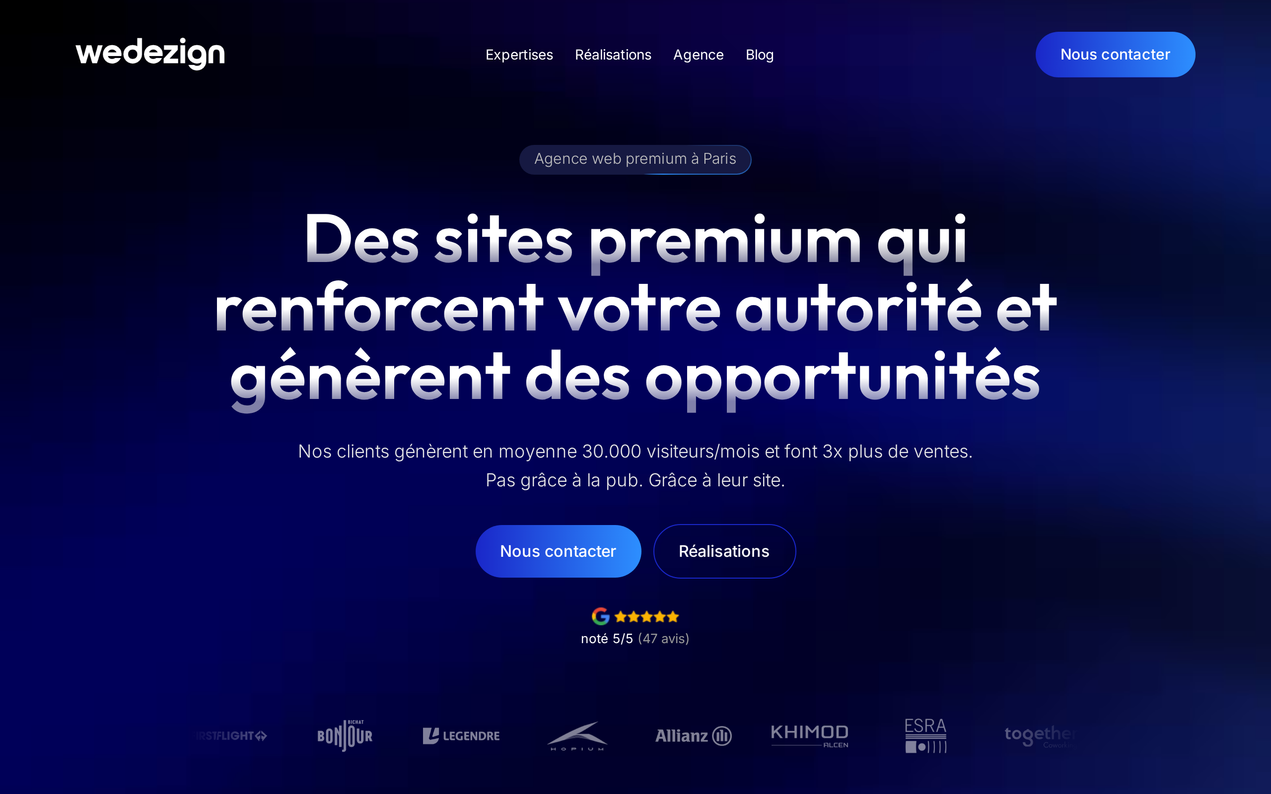 Aperçu du site WeDezign