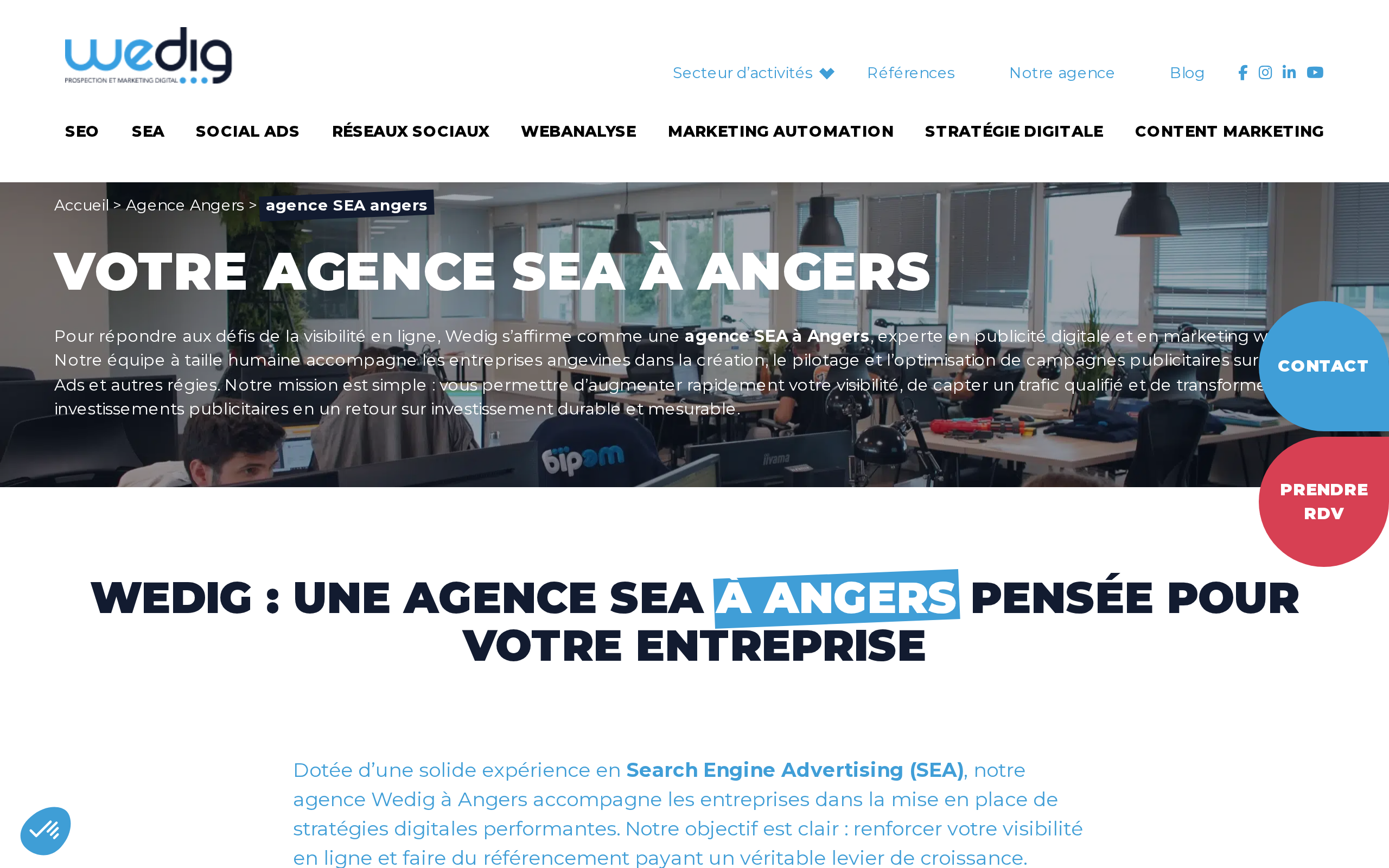 Aperçu du site Wedig