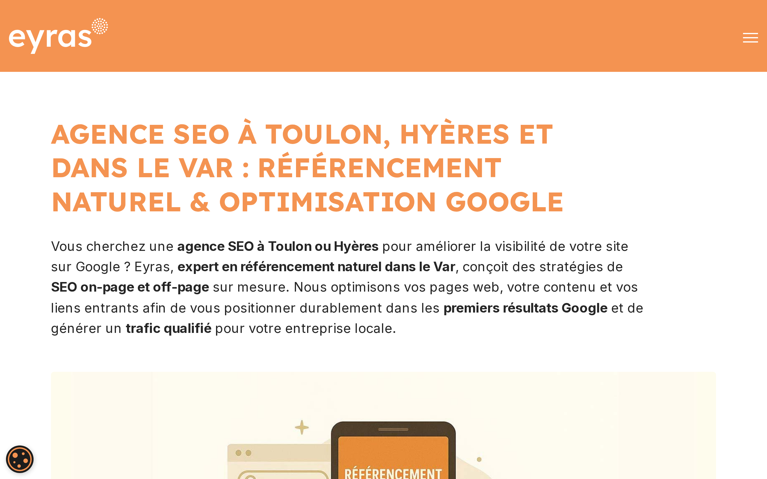 Aperçu du site Eyras
