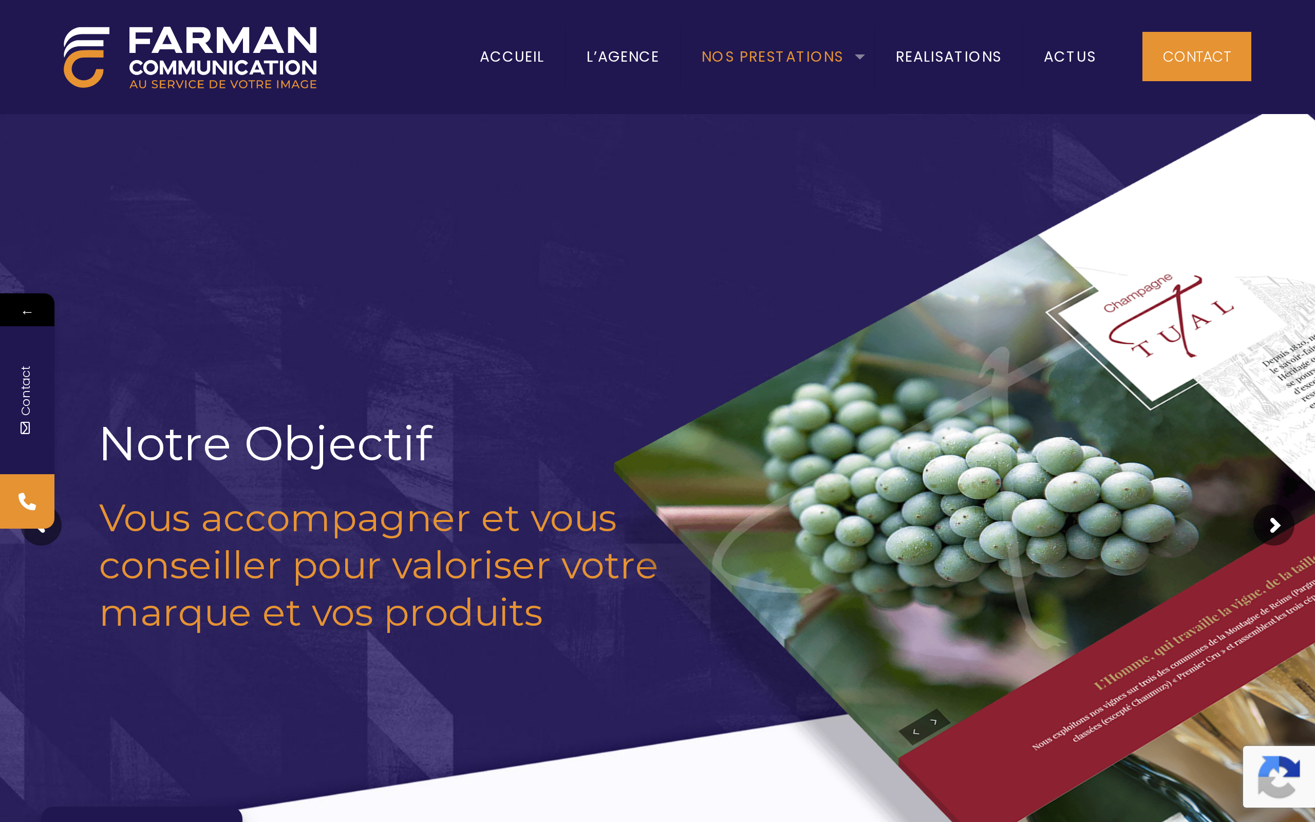 Aperçu du site Farman Communication