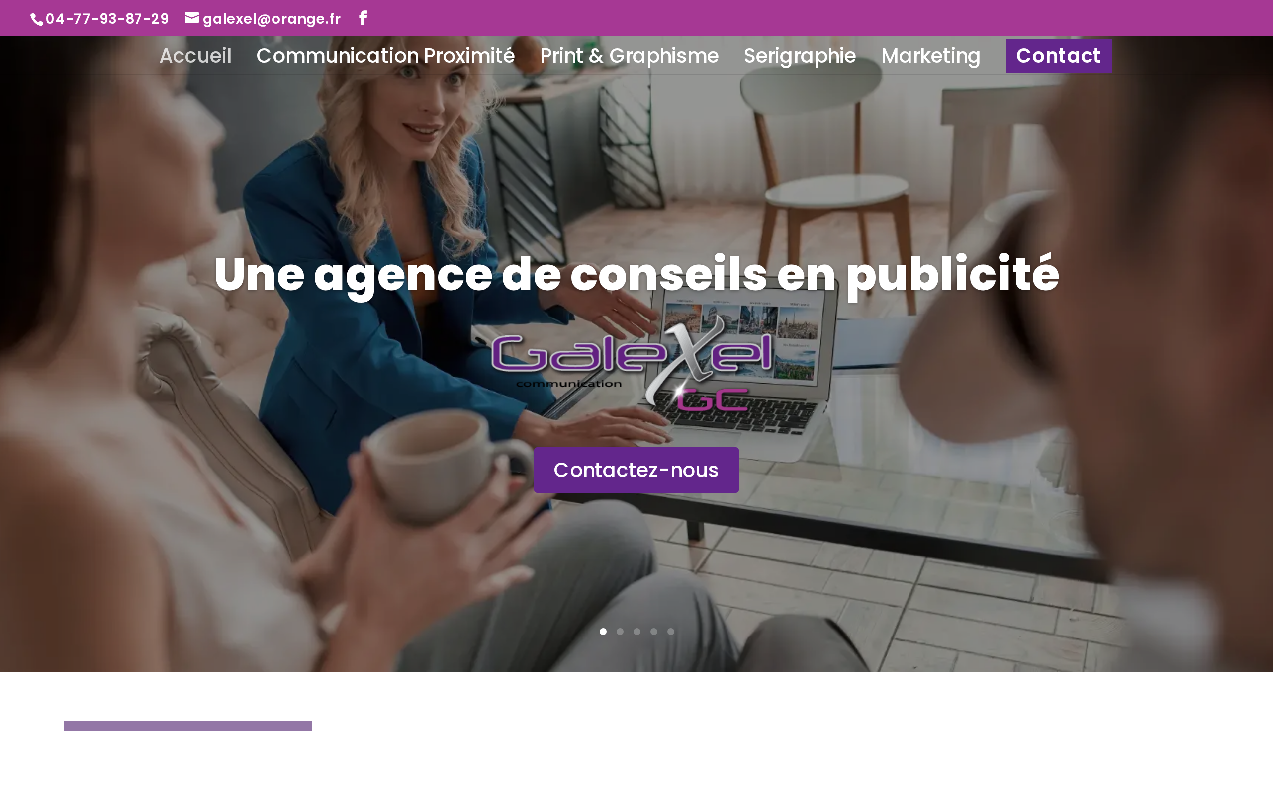 Aperçu du site Galexel Communication