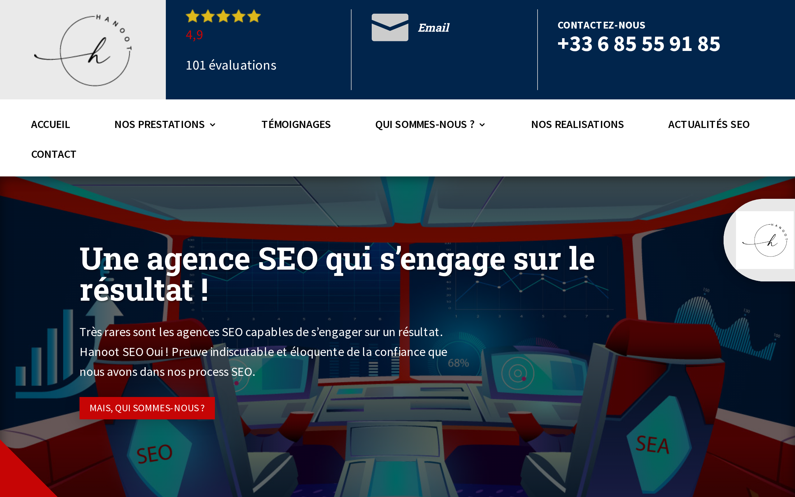 Aperçu du site Hanoot