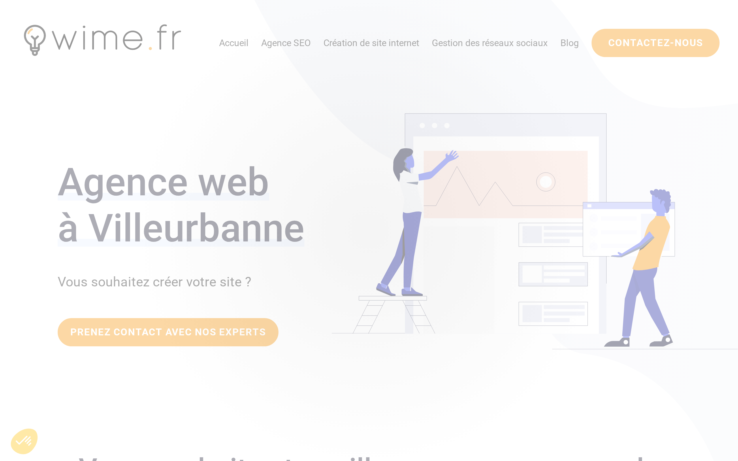 Aperçu du site Wime