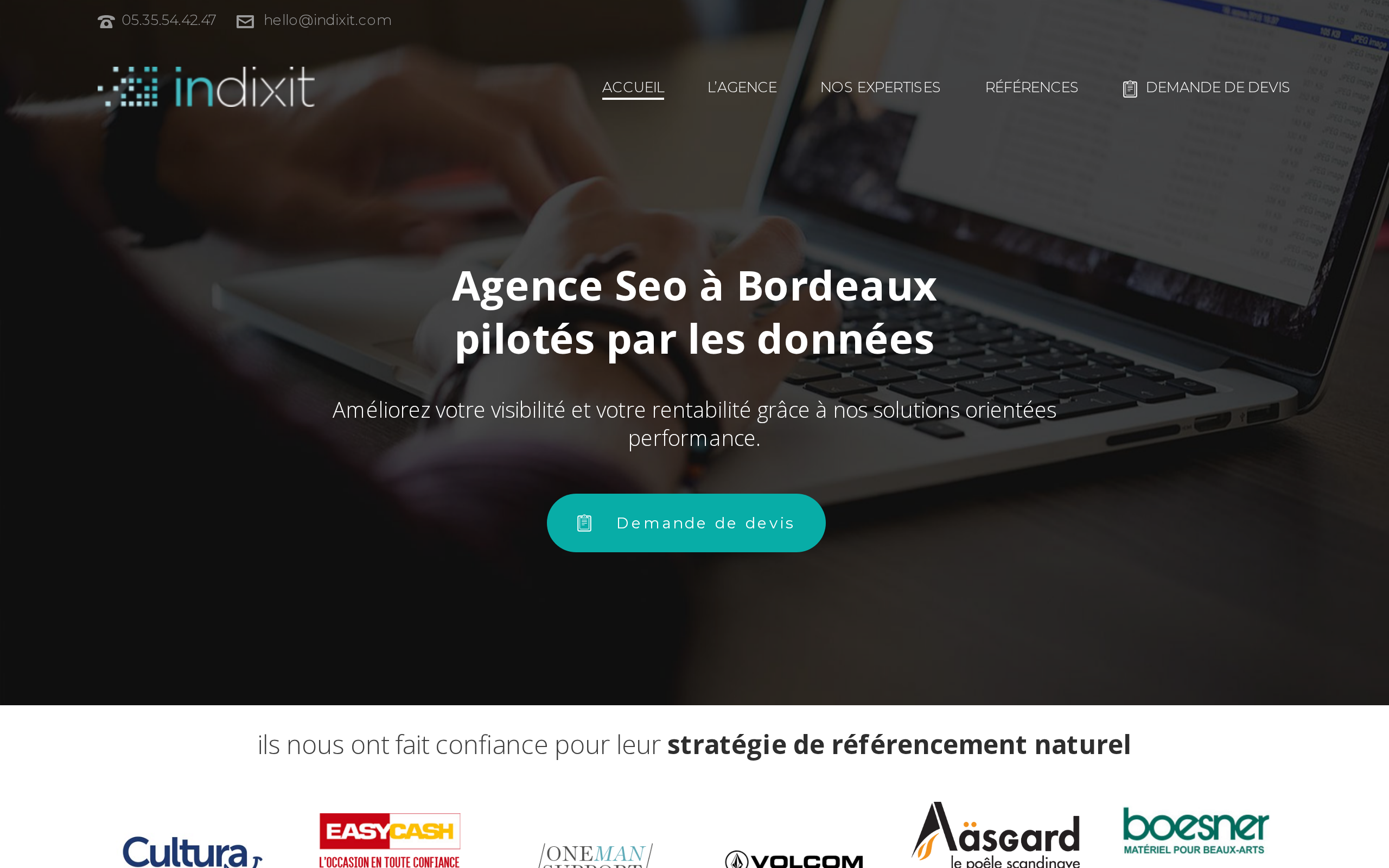 Aperçu du site INDIXIT