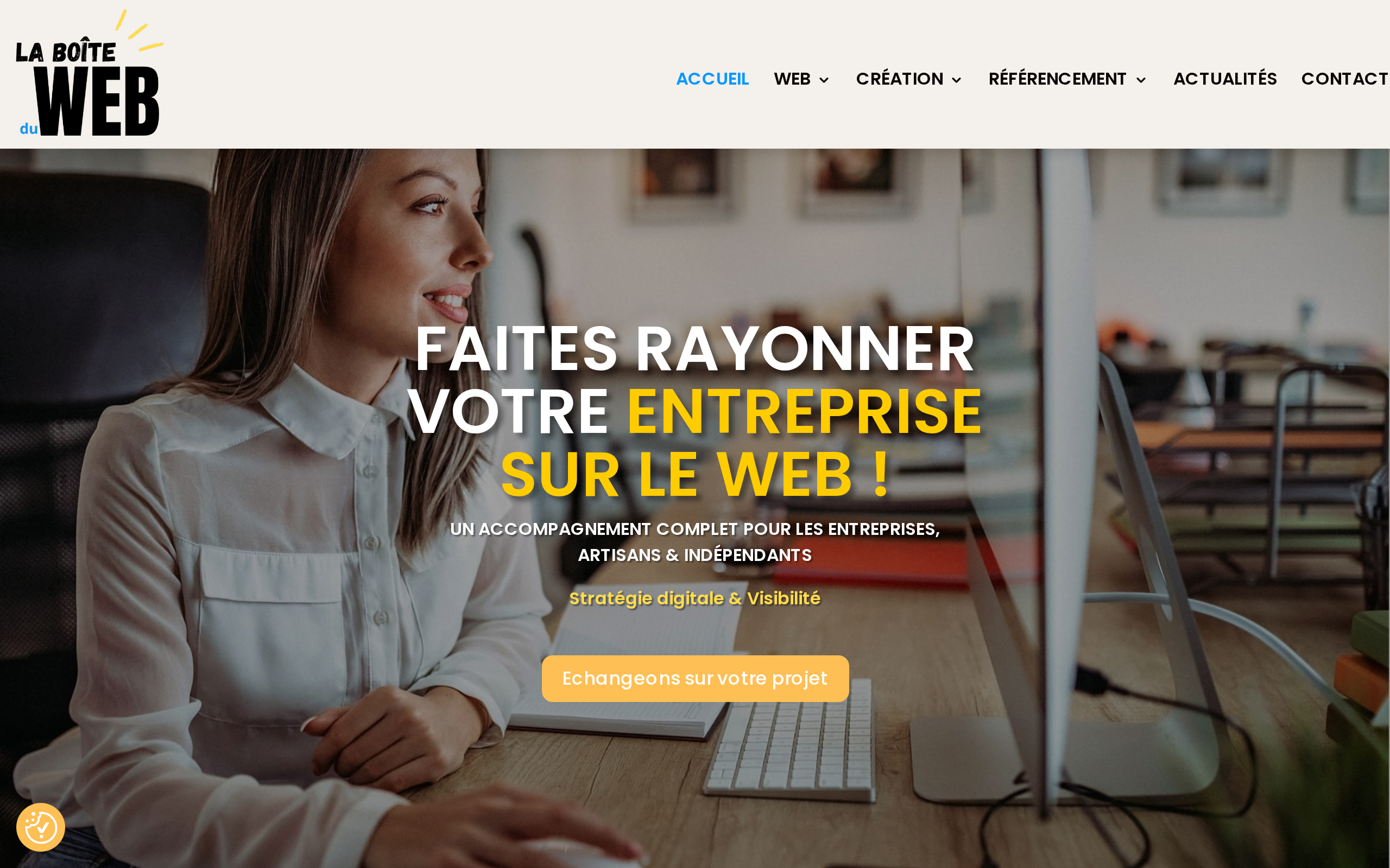 Aperçu du site La Boîte du Web
