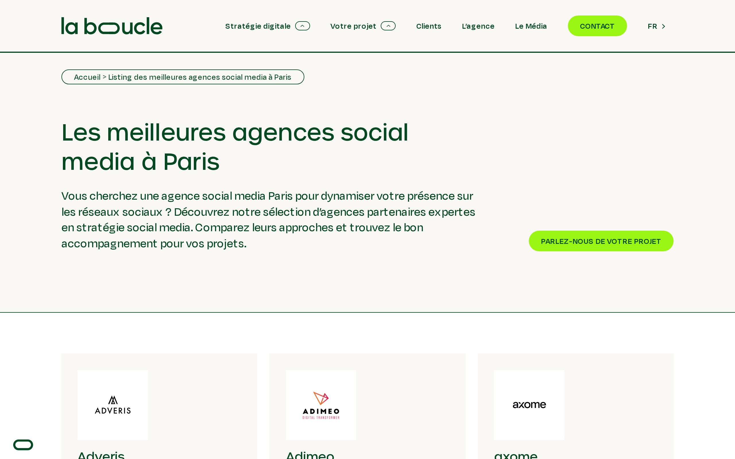 Aperçu du site la boucle