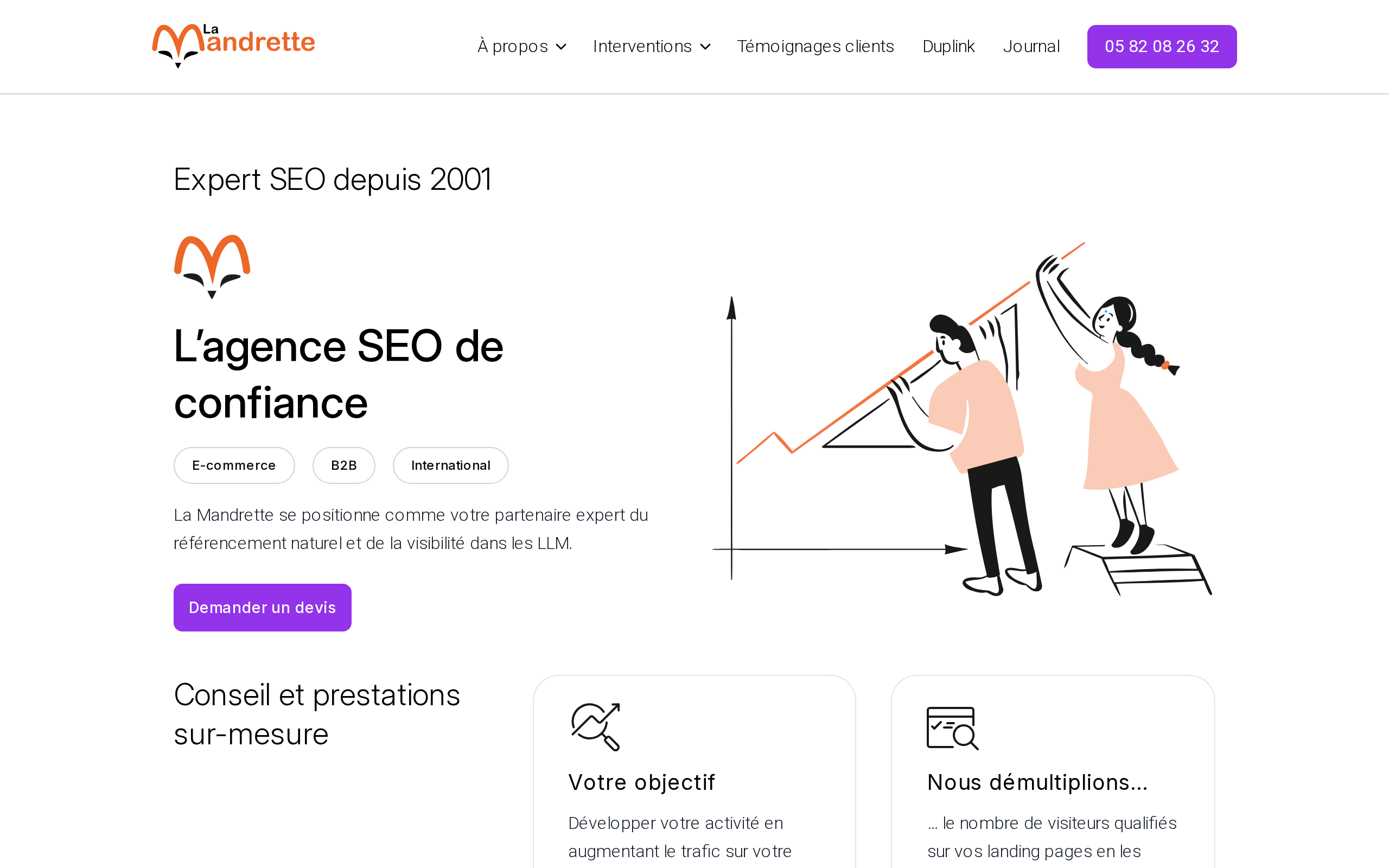 Aperçu du site La Mandrette
