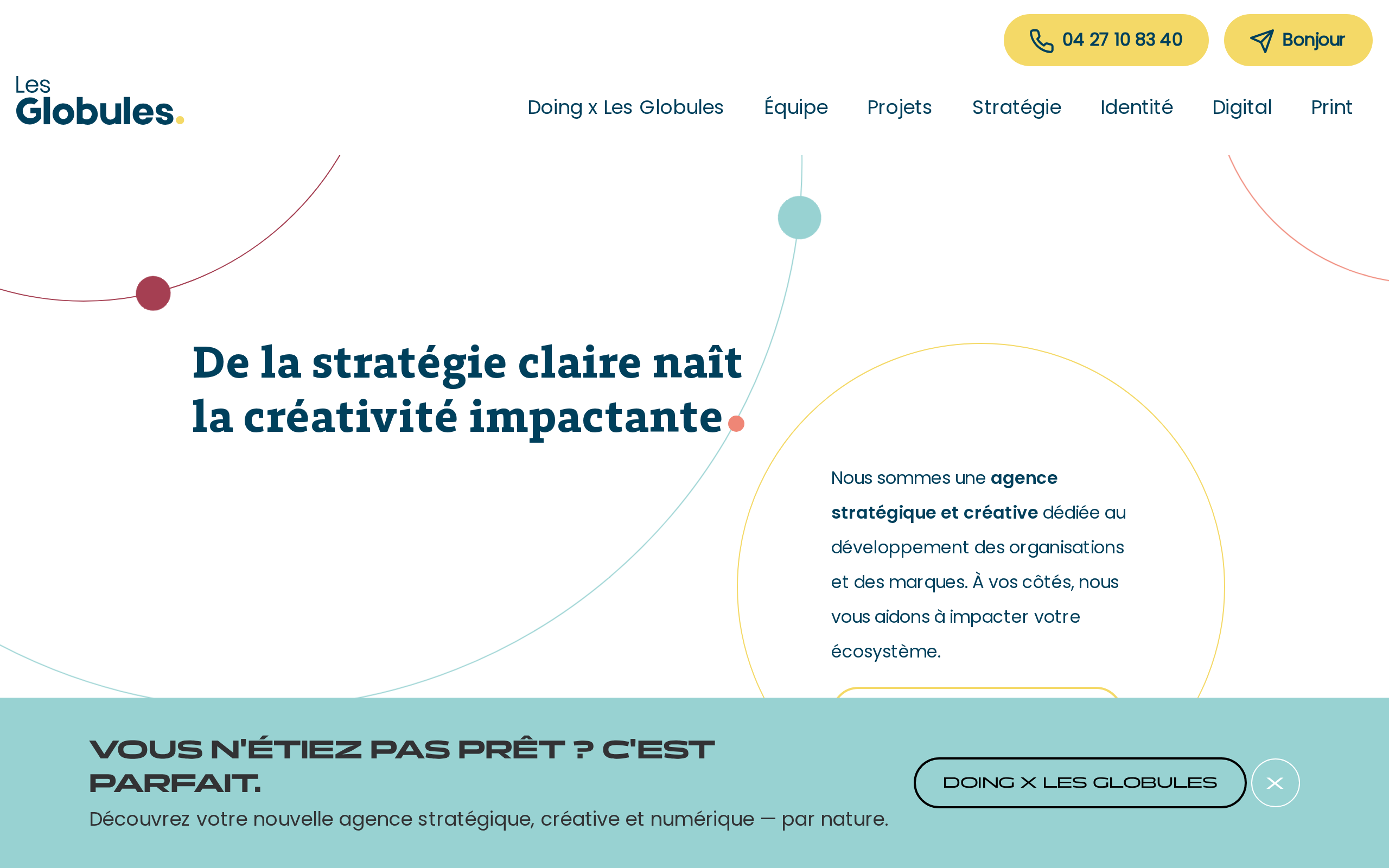 Aperçu du site Les Globules