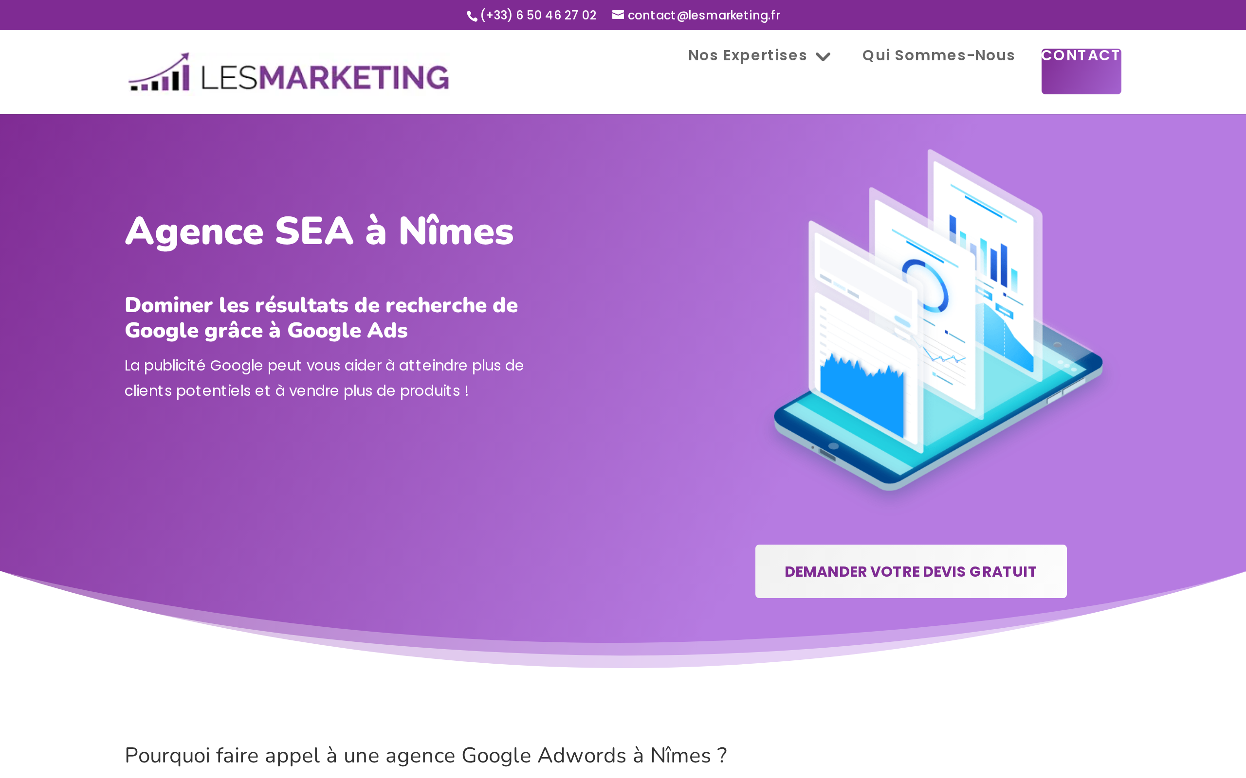 Aperçu du site LesMarketing
