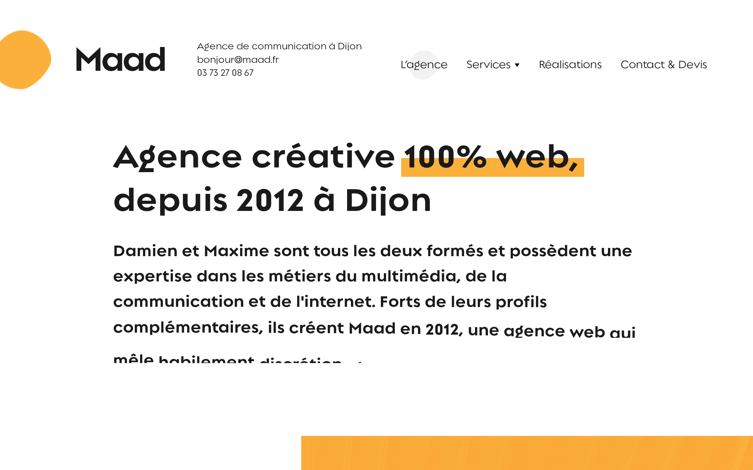 Aperçu du site Maad