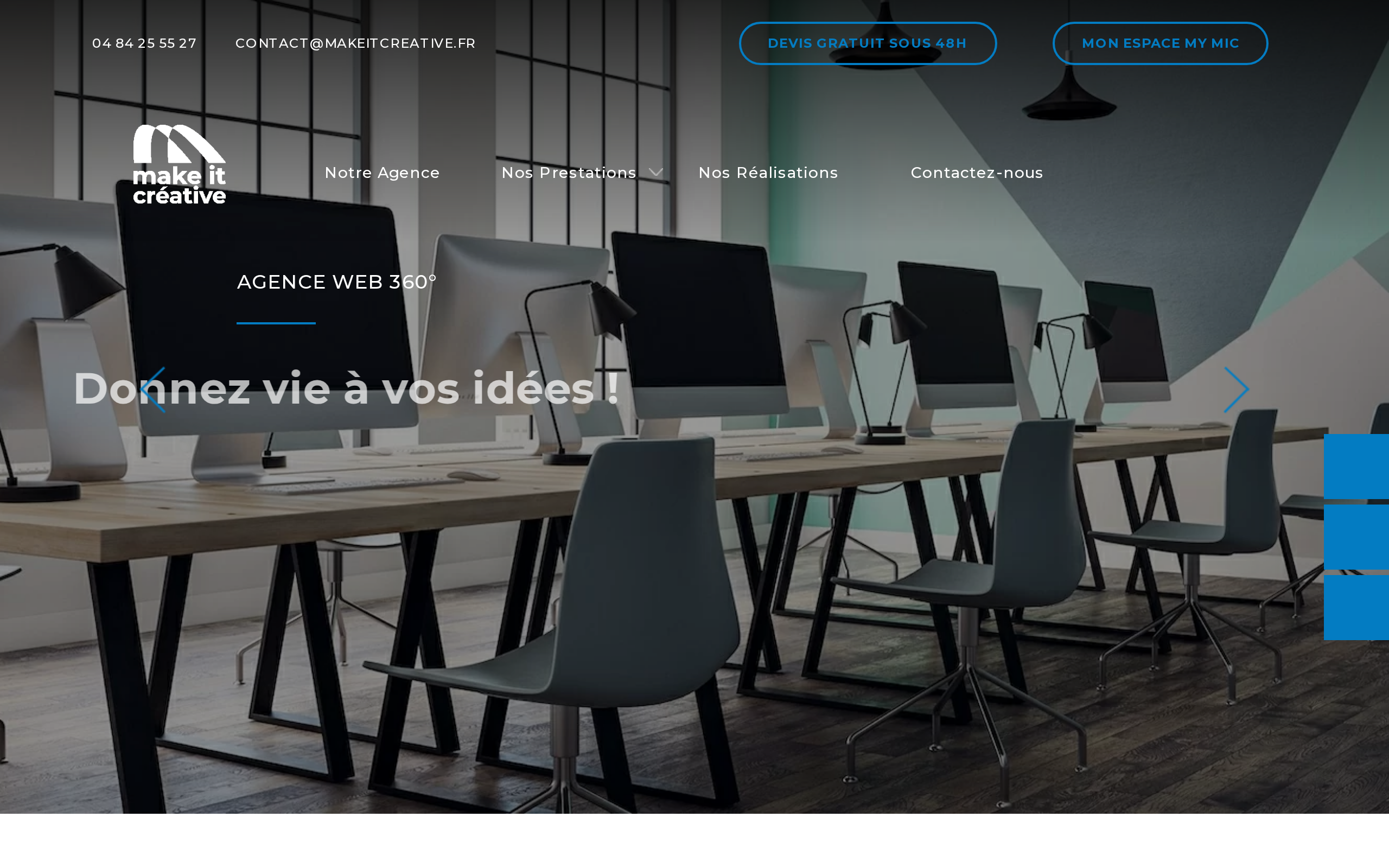 Aperçu du site Make It Créative