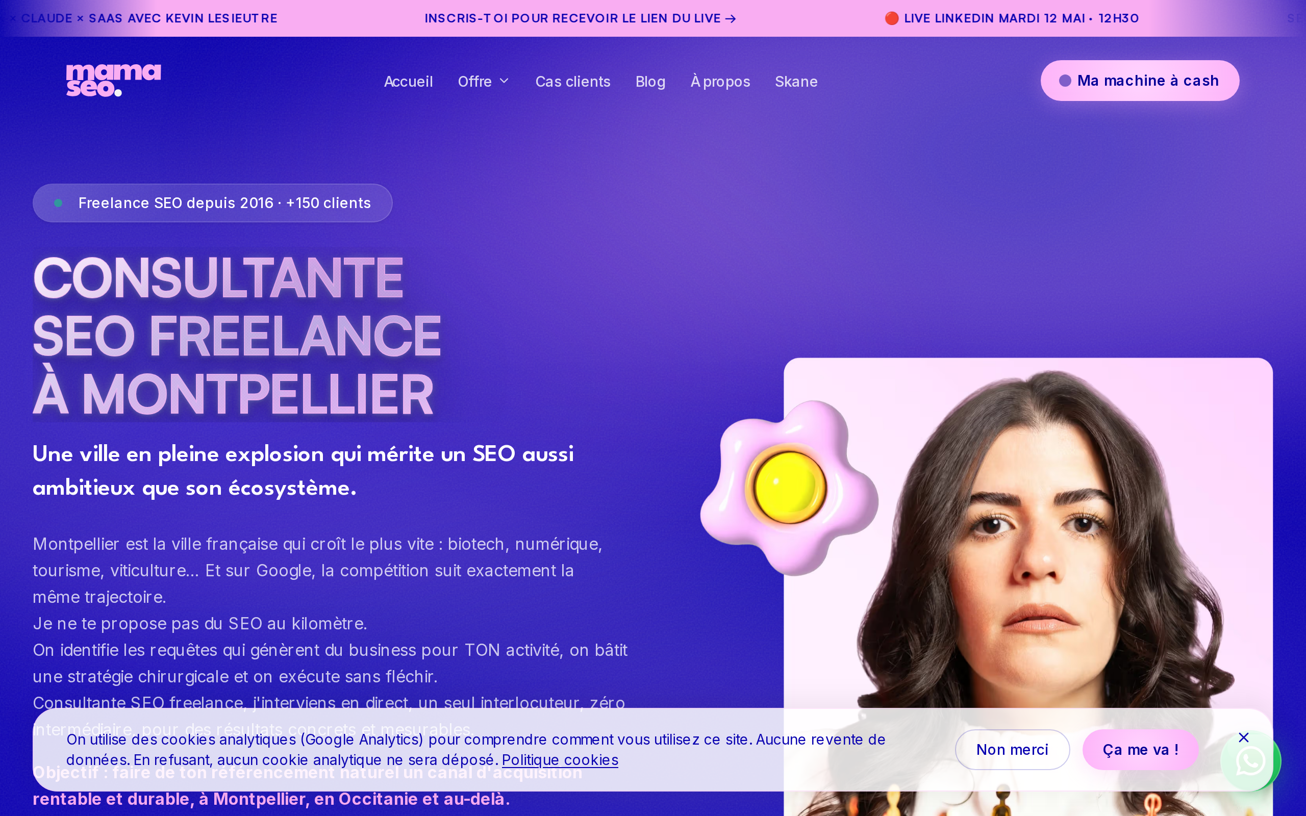 Aperçu du site MAMA SEO