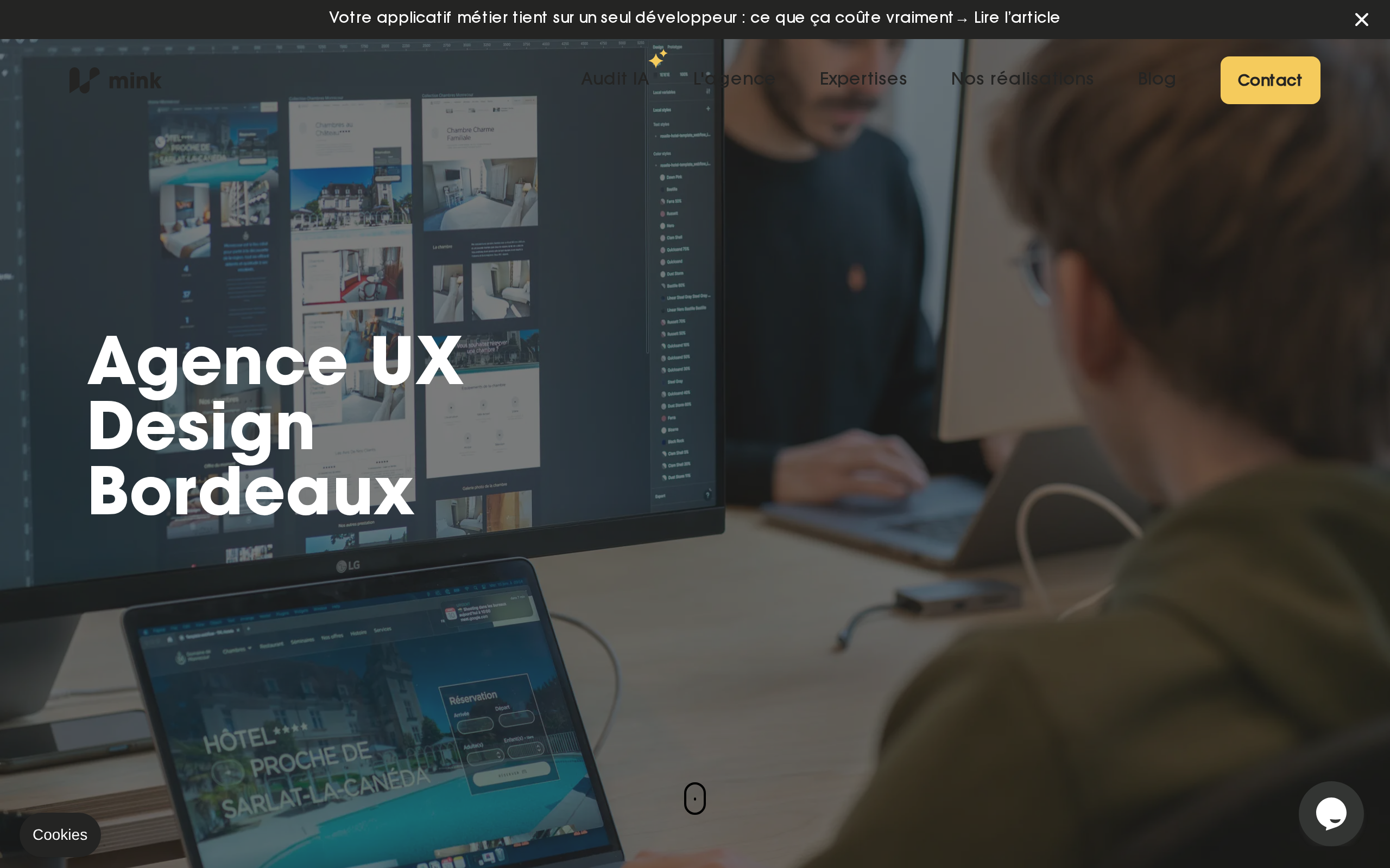 Aperçu du site Mink