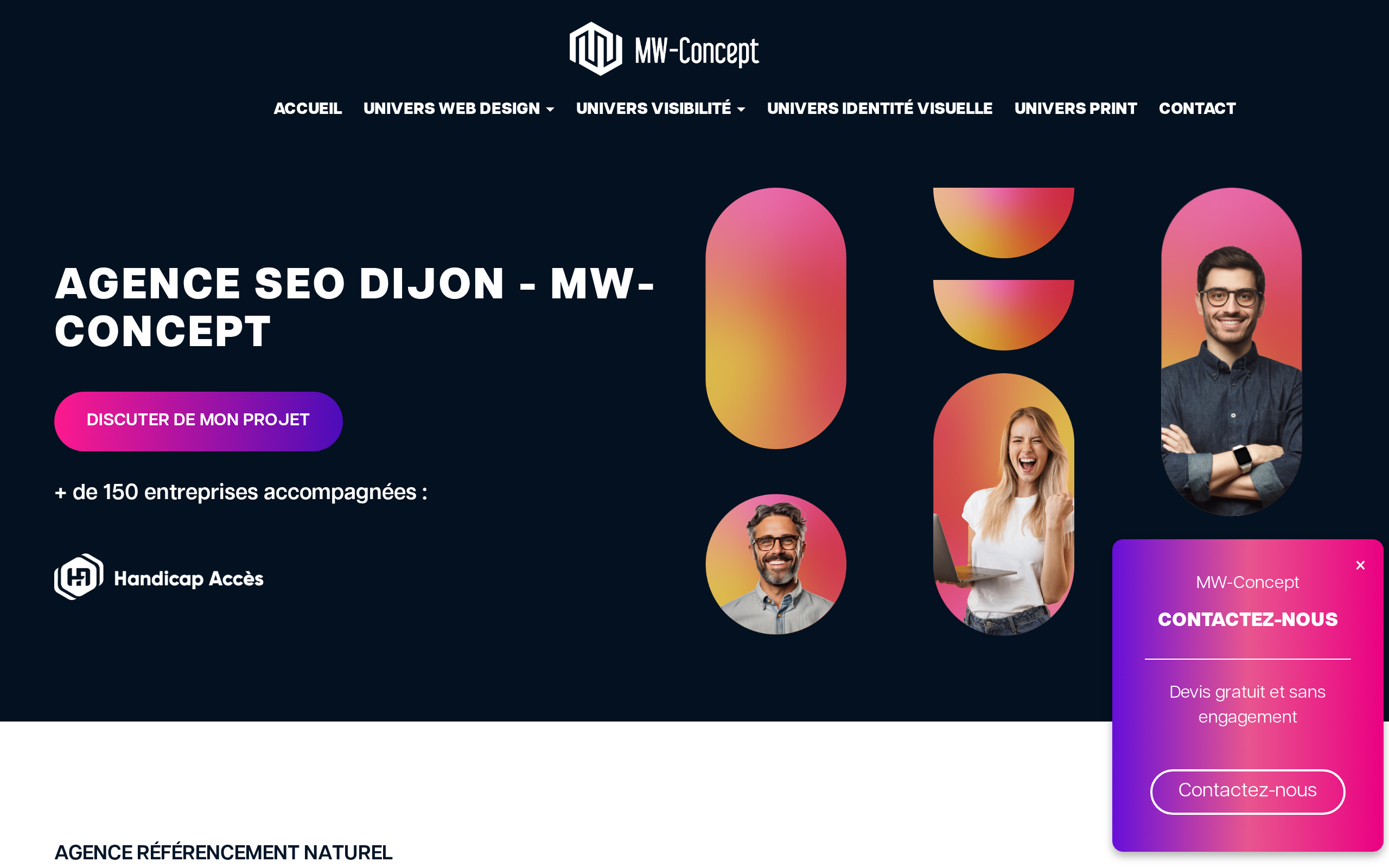 Aperçu du site MW-Concept