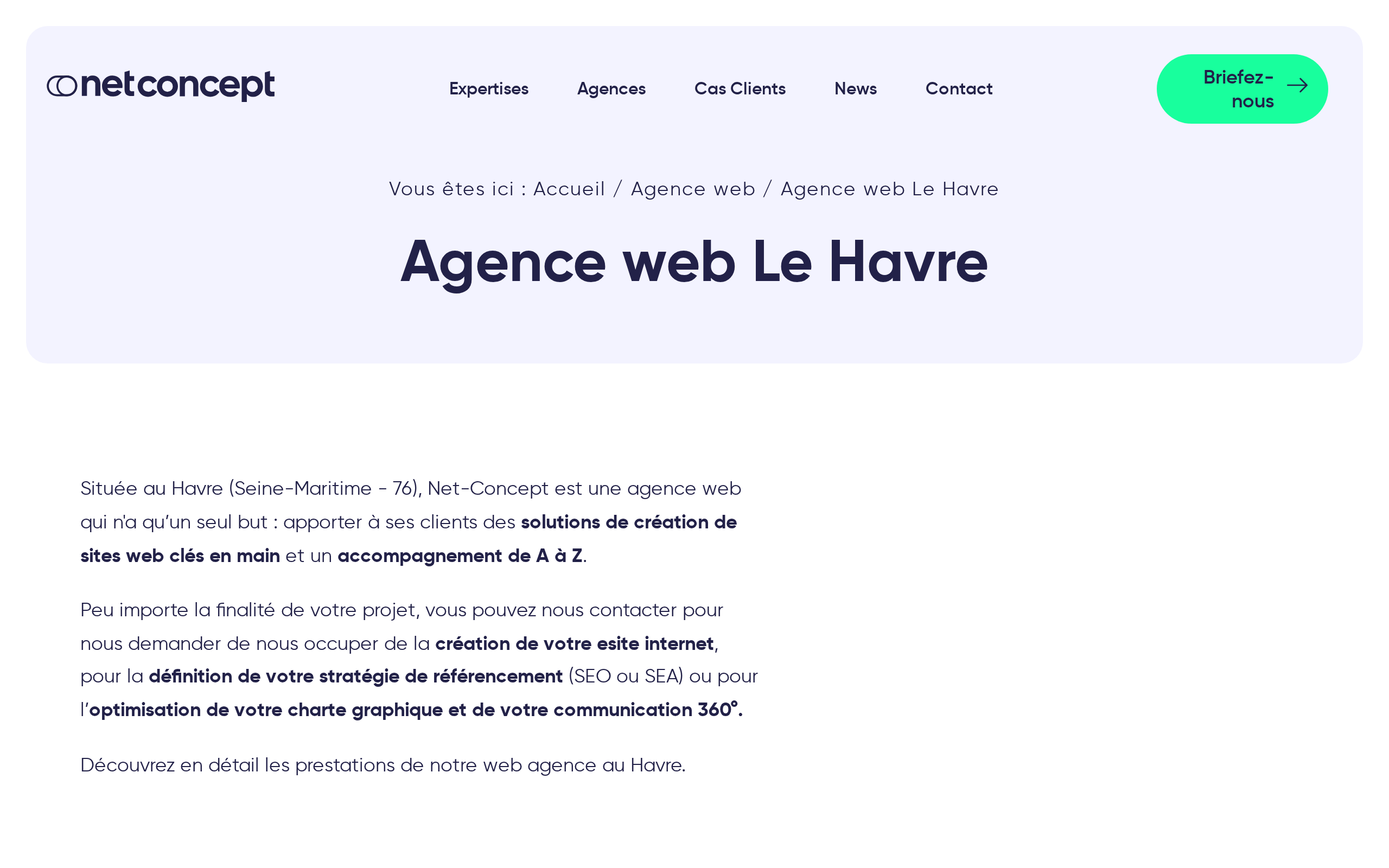 Aperçu du site Net-Concept