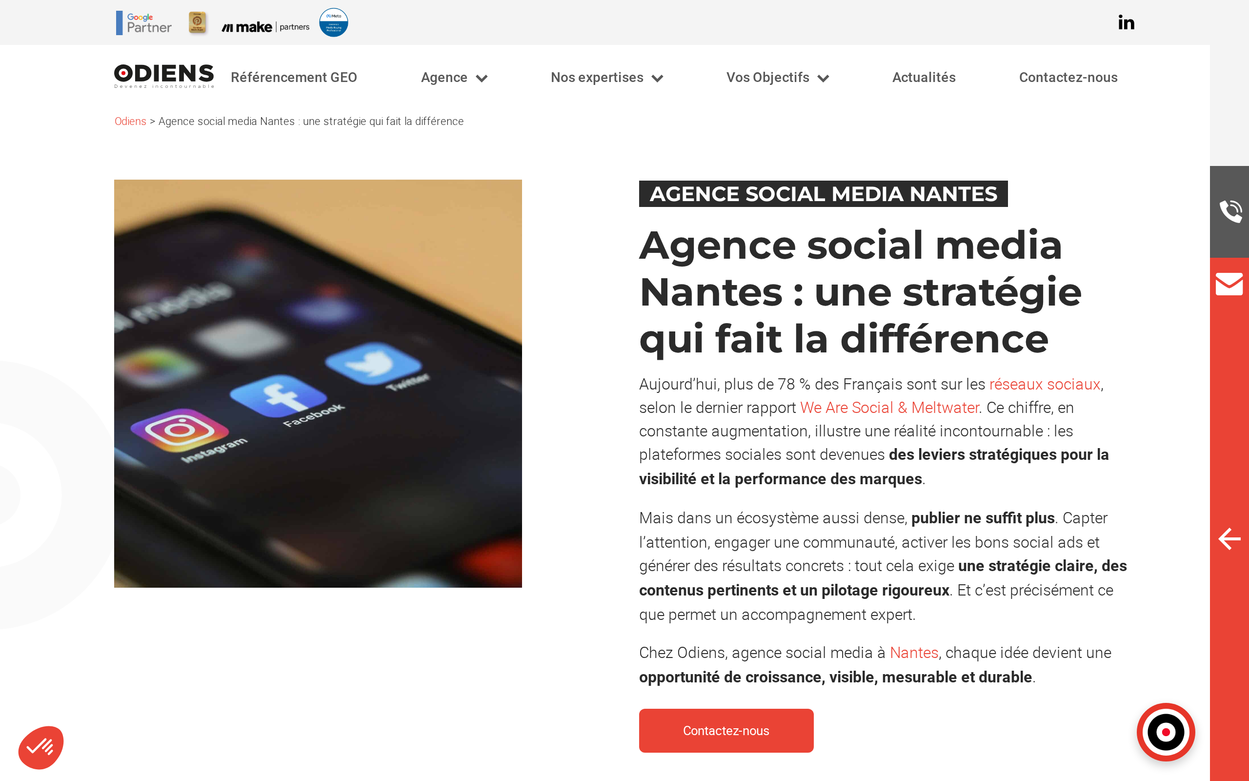 Aperçu du site Odiens